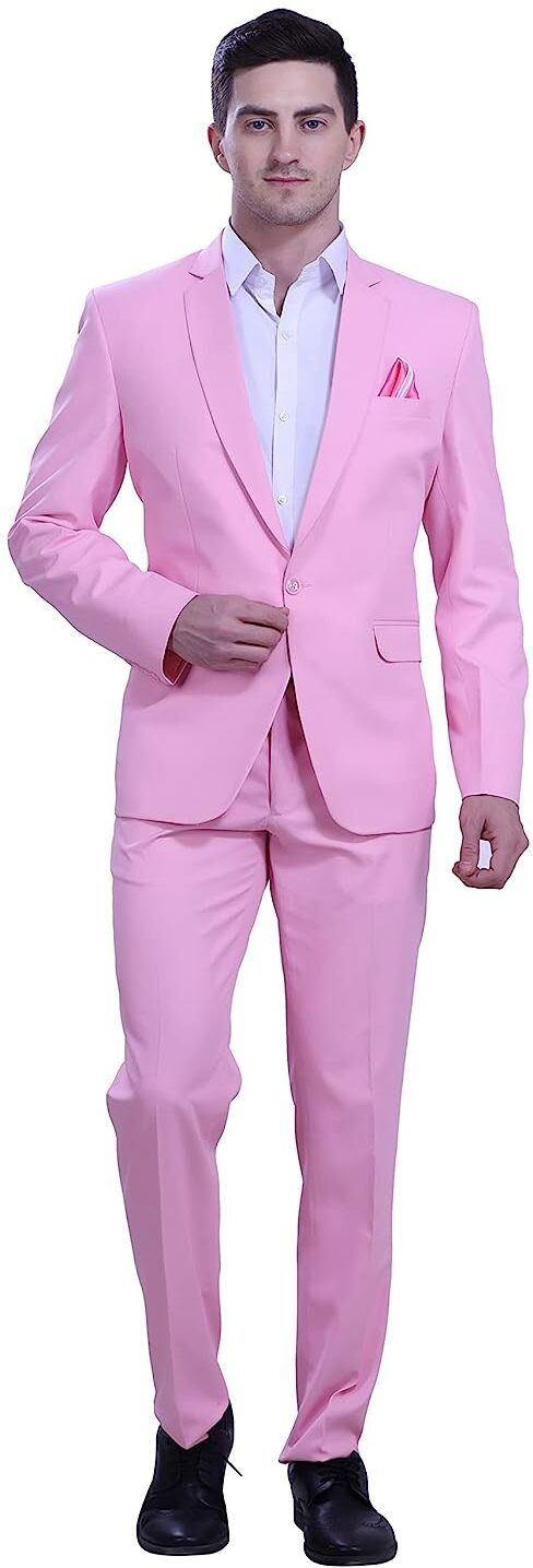 humjoli mens wear Men Blazer And Trouser Solid Suit-picture-18