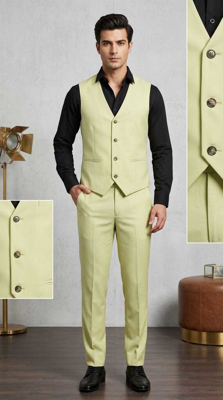asthetic Men Men Solid Suit-picture-28