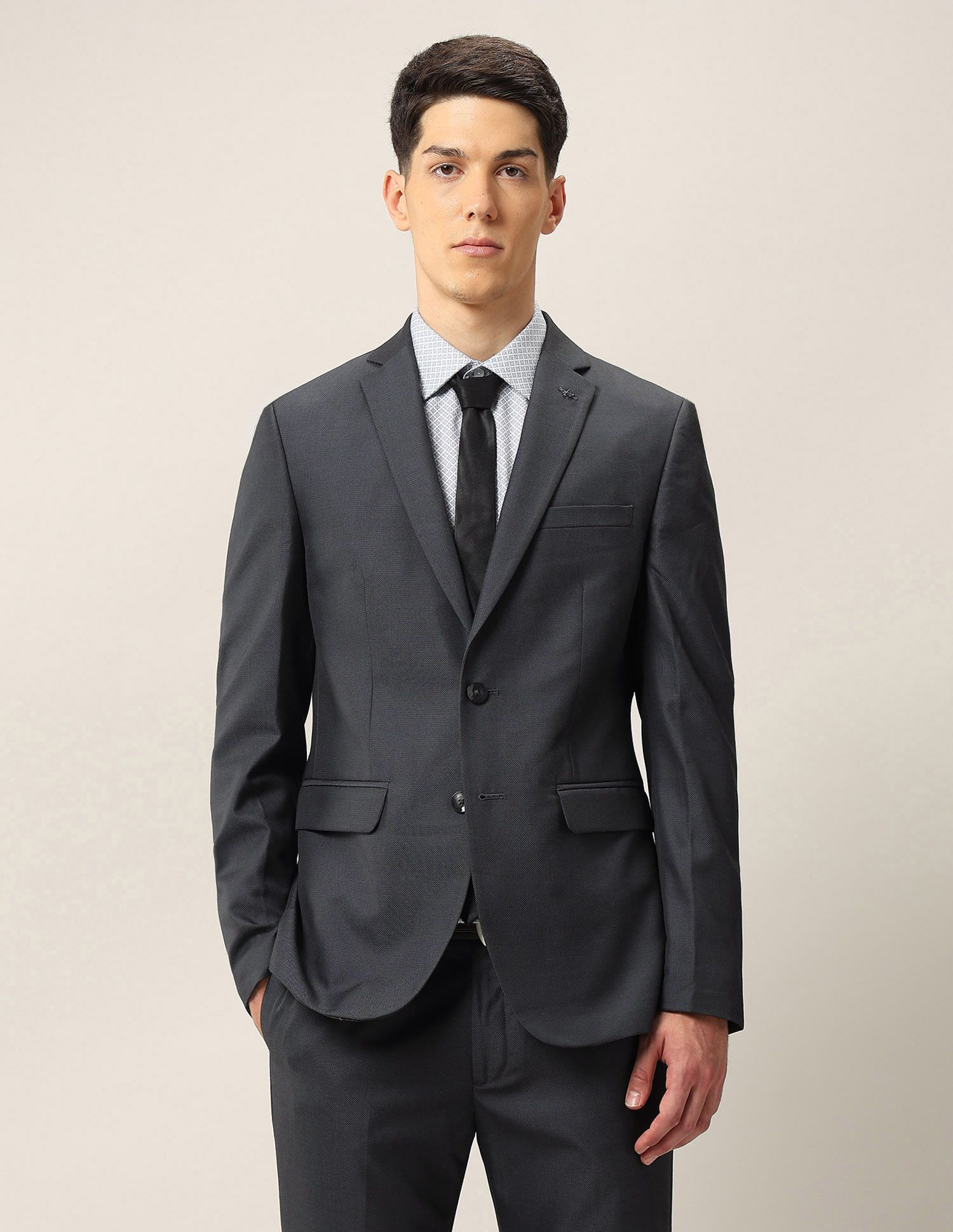 arrow Men 2-piece Solid Suit-picture-32