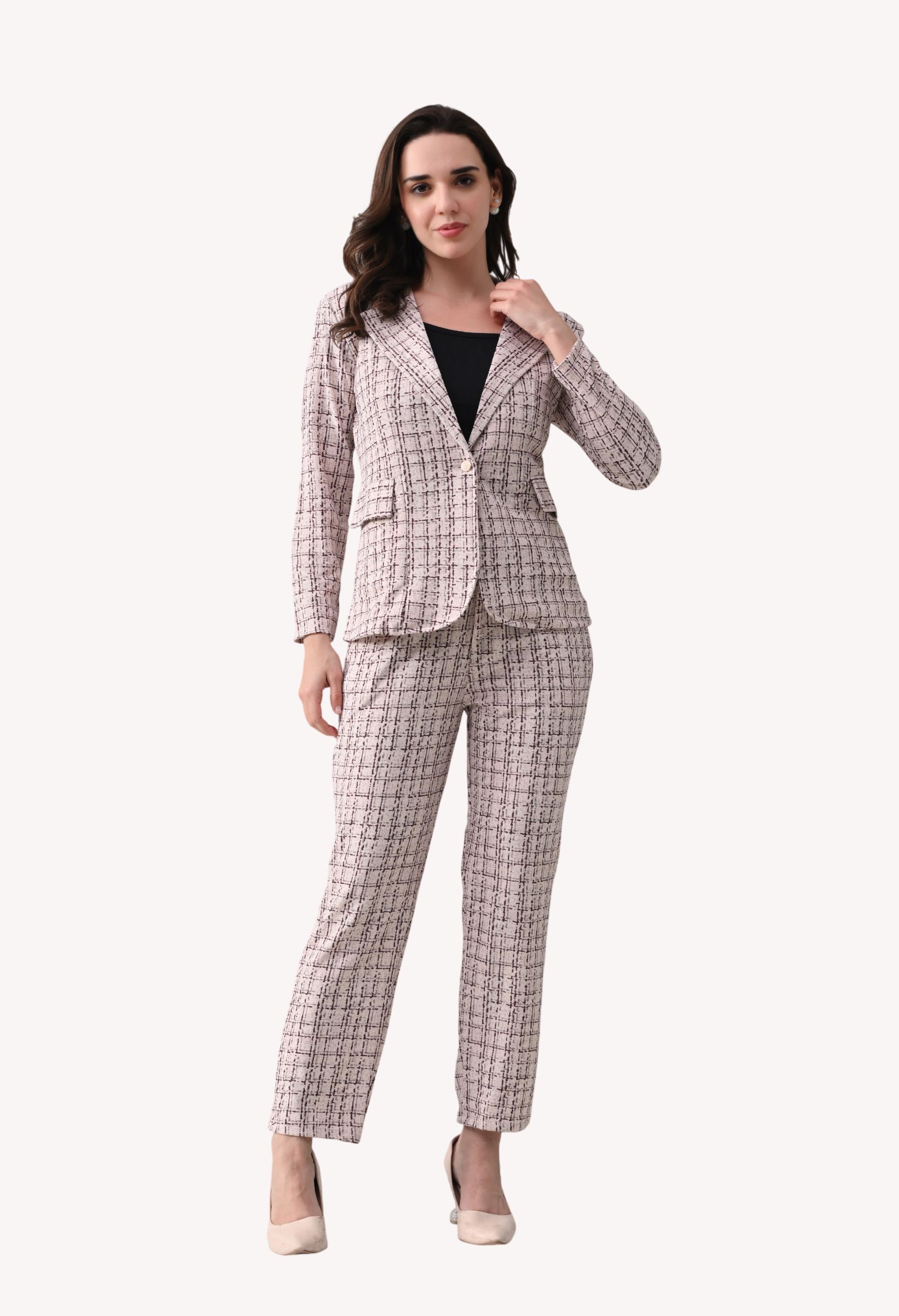 teekhi girl Women Blazer & Trouser Printed Suit-picture-21