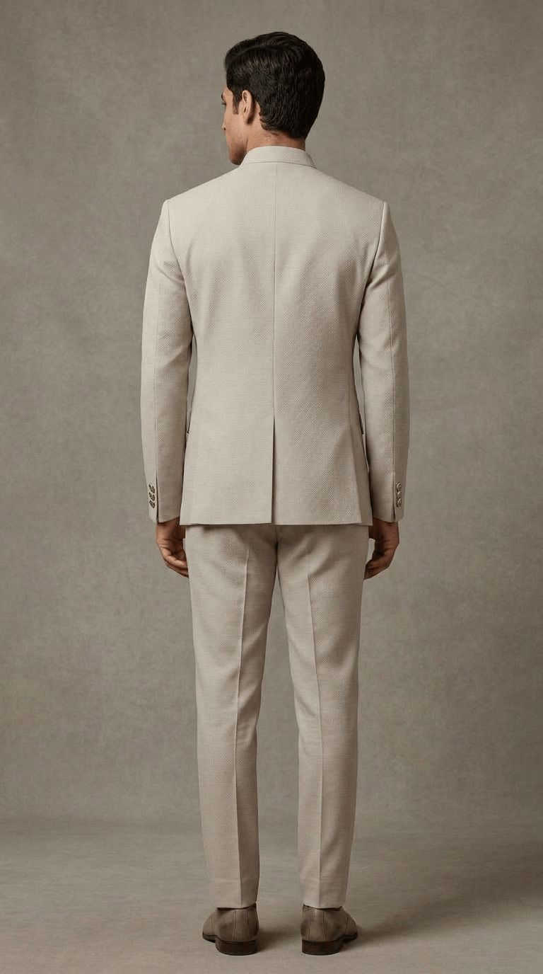 asthetic Men Mandarin Self Design Suit-picture-17