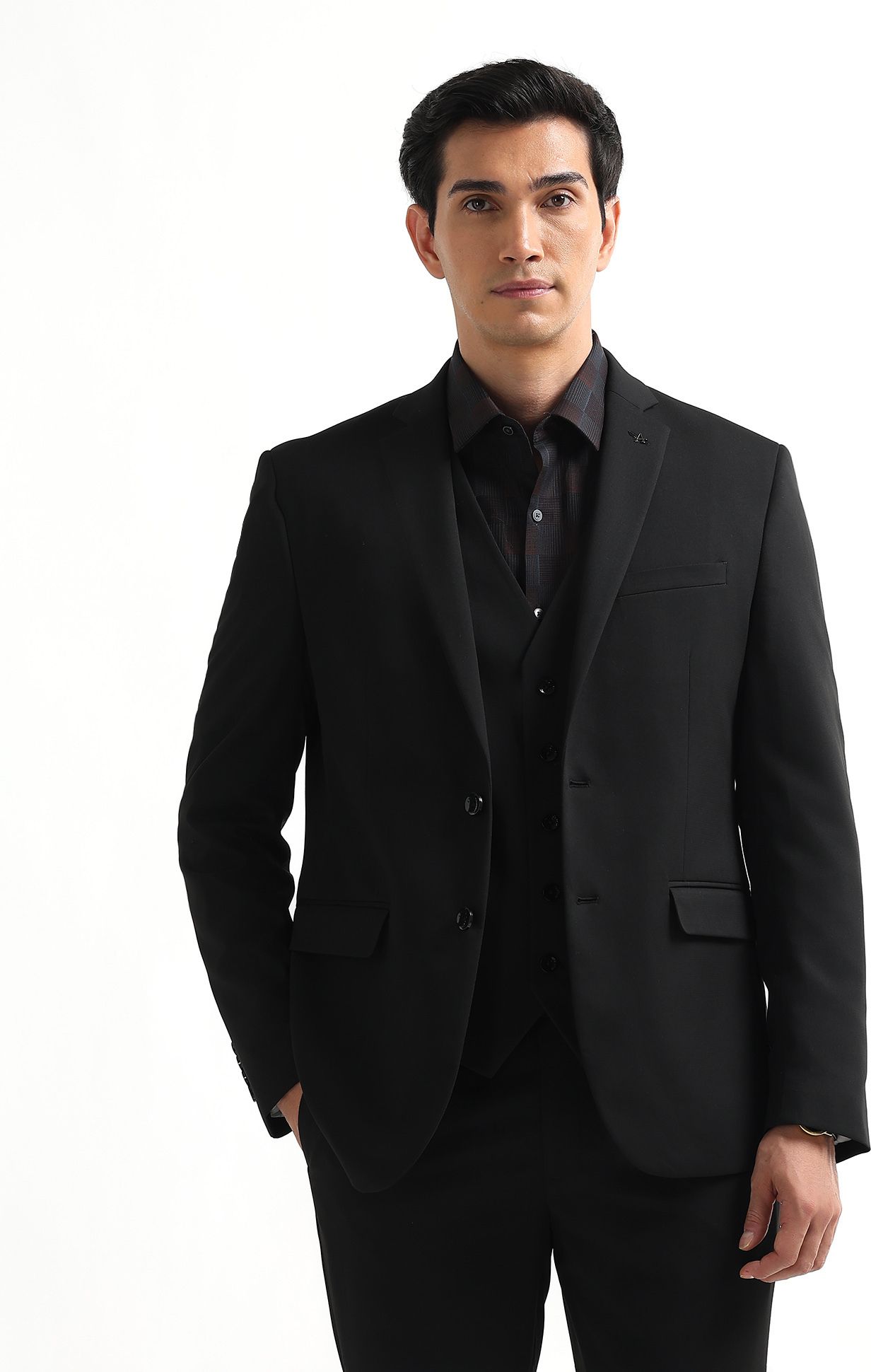 arrow Men Formal Wear Solid Suit-picture-25