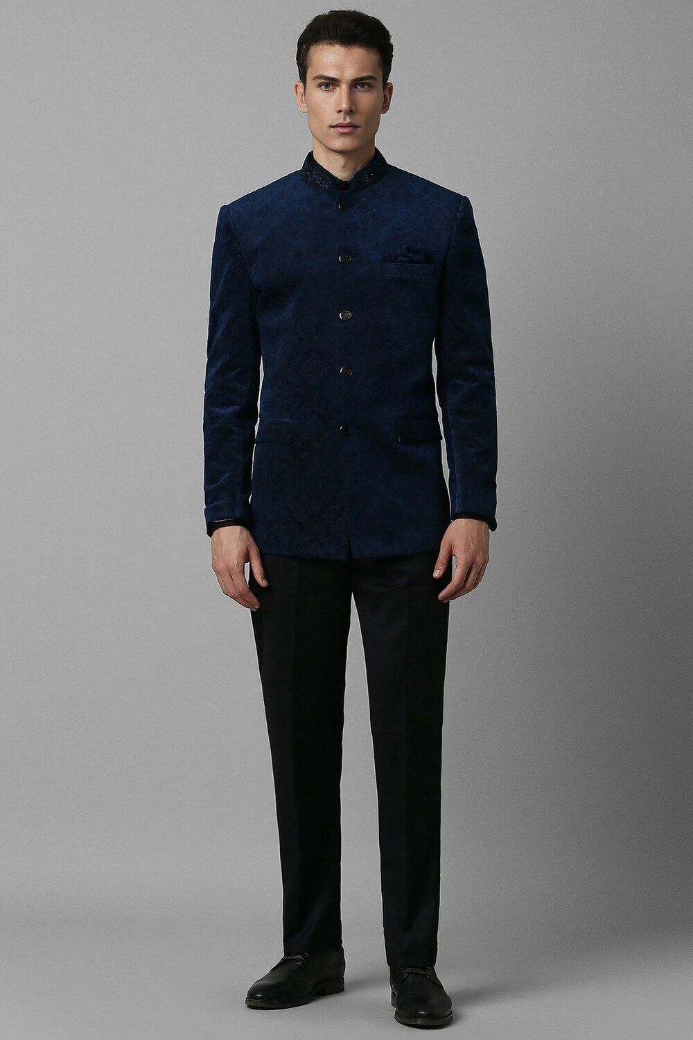 louis philippe Men Single Breasted - 5 button Solid Suit-picture-11