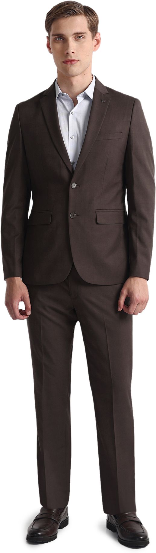 arrow Men Two Piece Solid Suit-picture-40