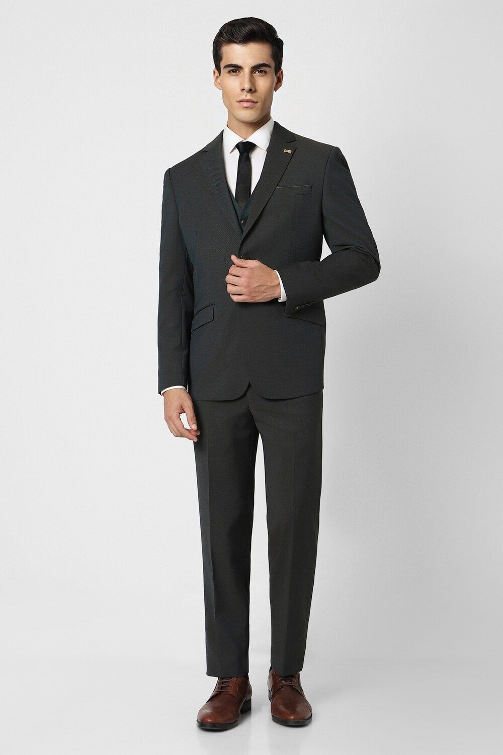 van heusen Men Single Breasted - 2 button Printed Suit-picture-12