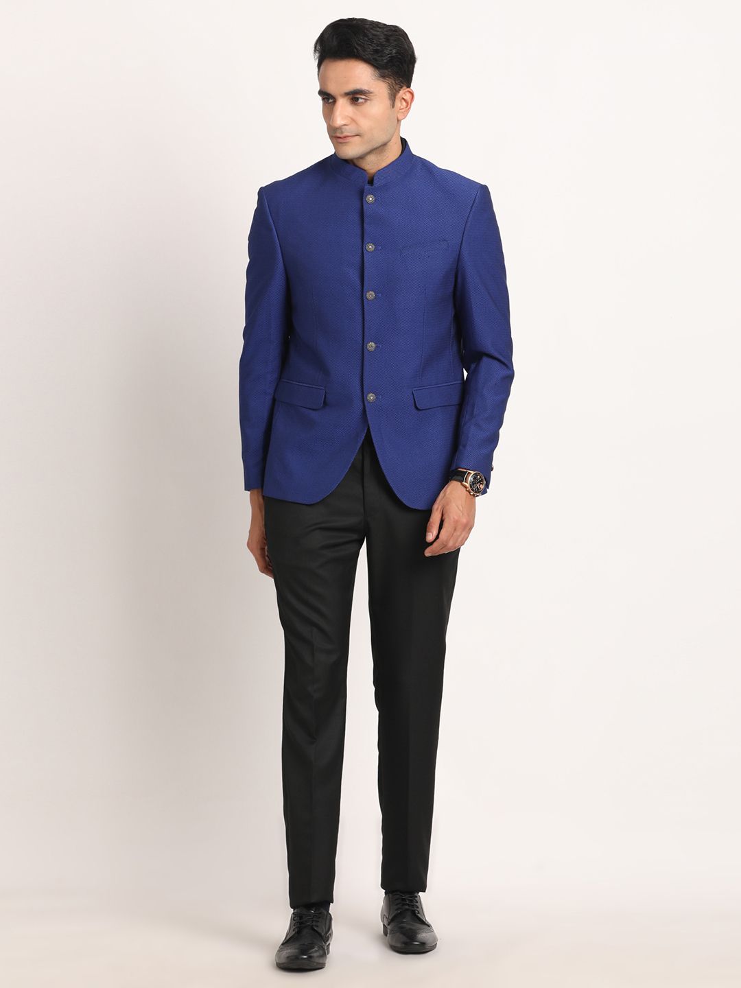 turtle Men Bandhgala Self Design Suit-picture-18