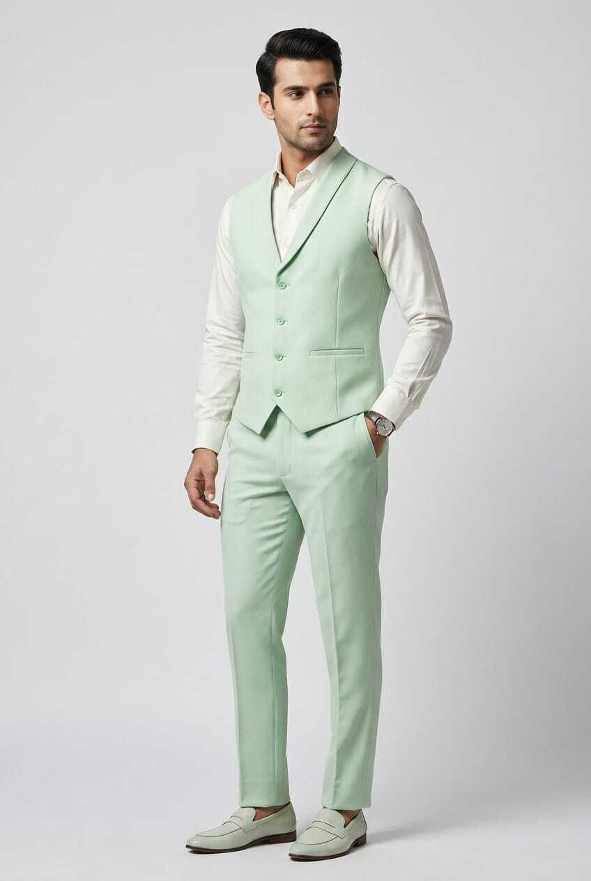 asthetic Men Men Solid Suit-picture-28