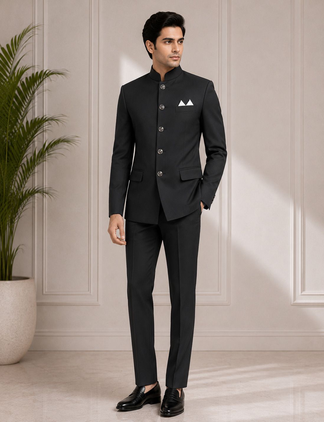 ethinix Men COAT PANT Solid Suit-picture-17