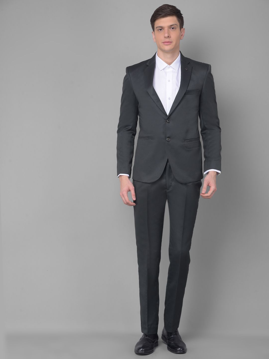 canary london Men 2-Piece Formal Suit Solid Suit-picture-25