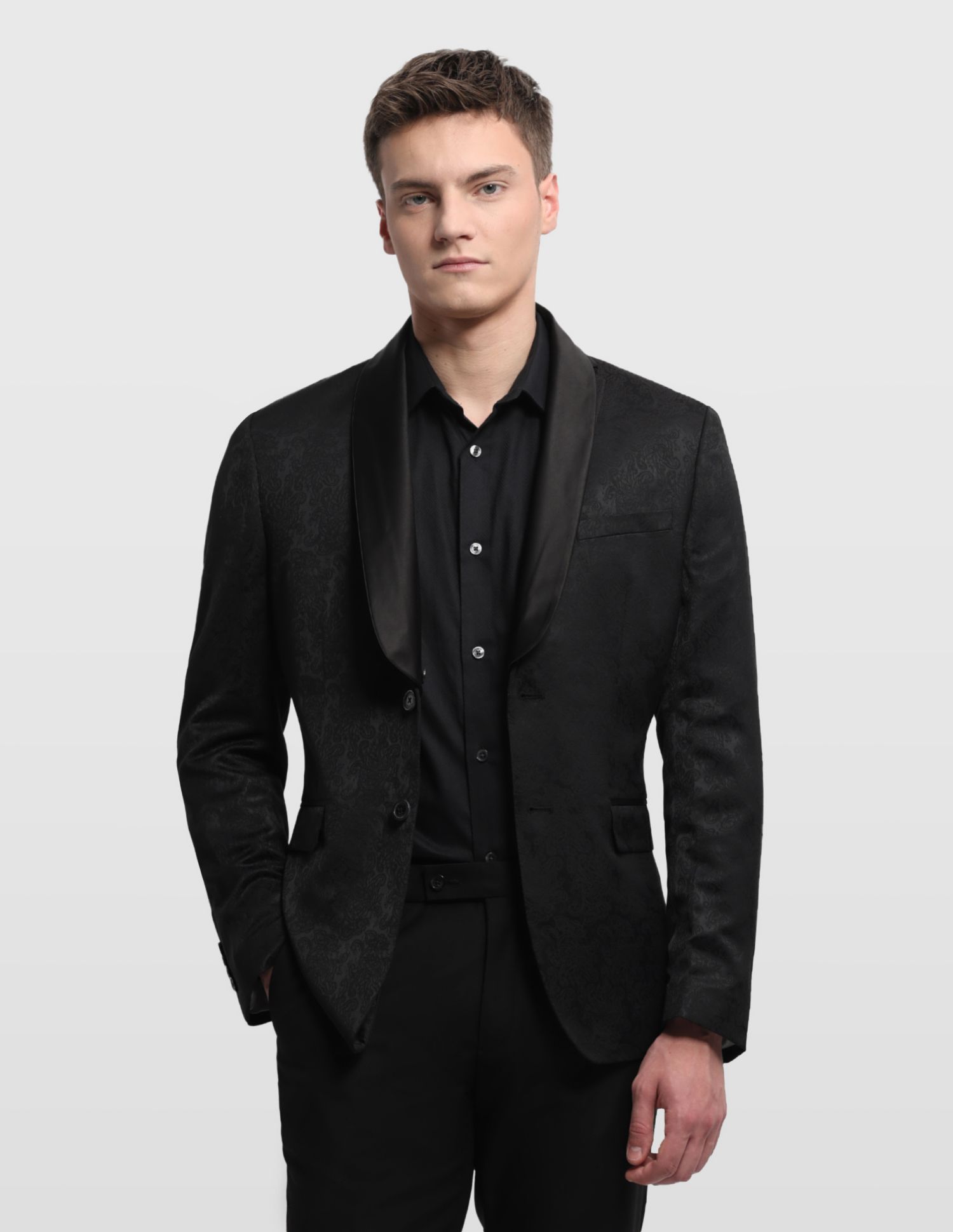 arrow Men Tuxedo Style Printed Suit-picture-27