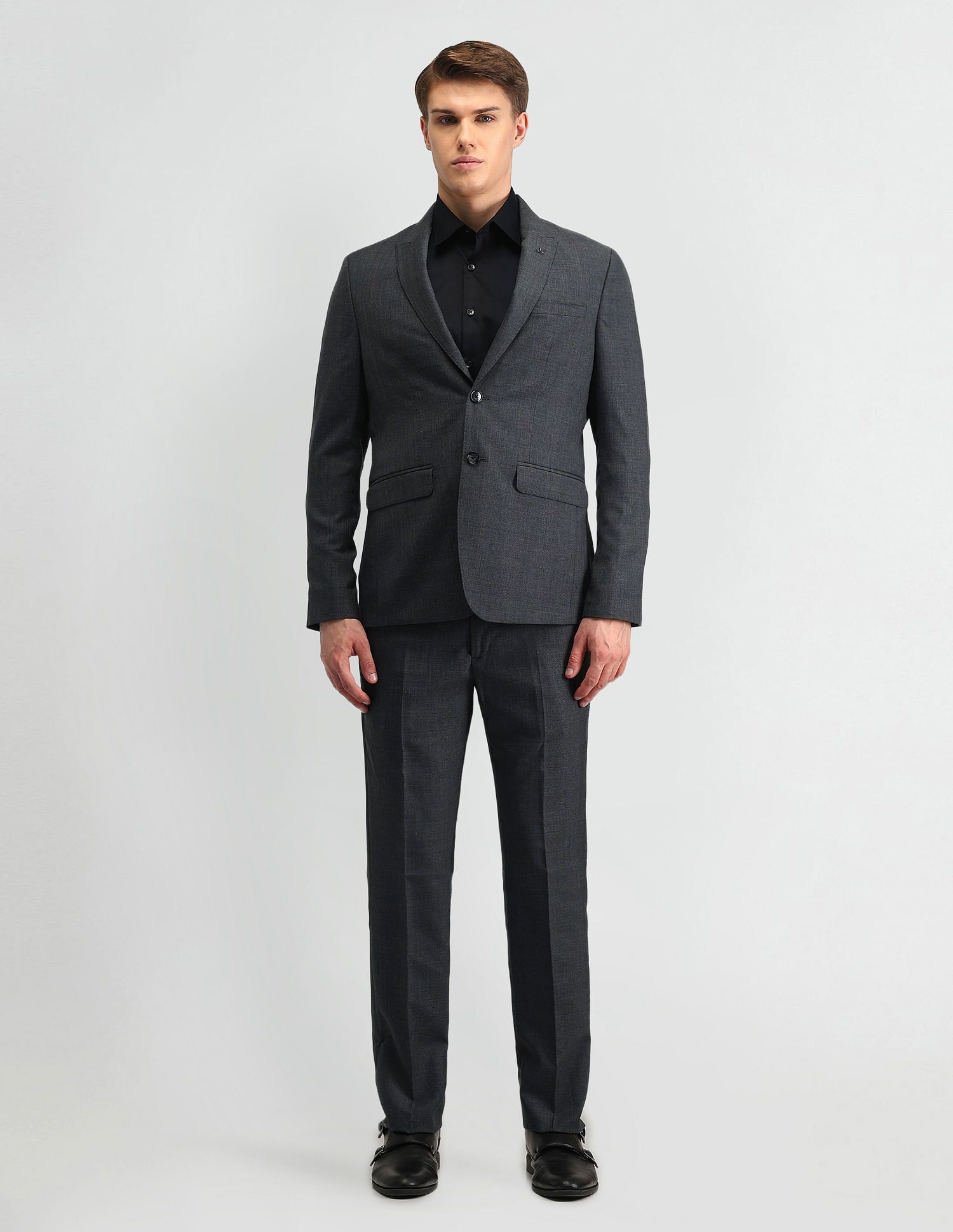 arrow Men 2-piece Solid Suit-picture-22