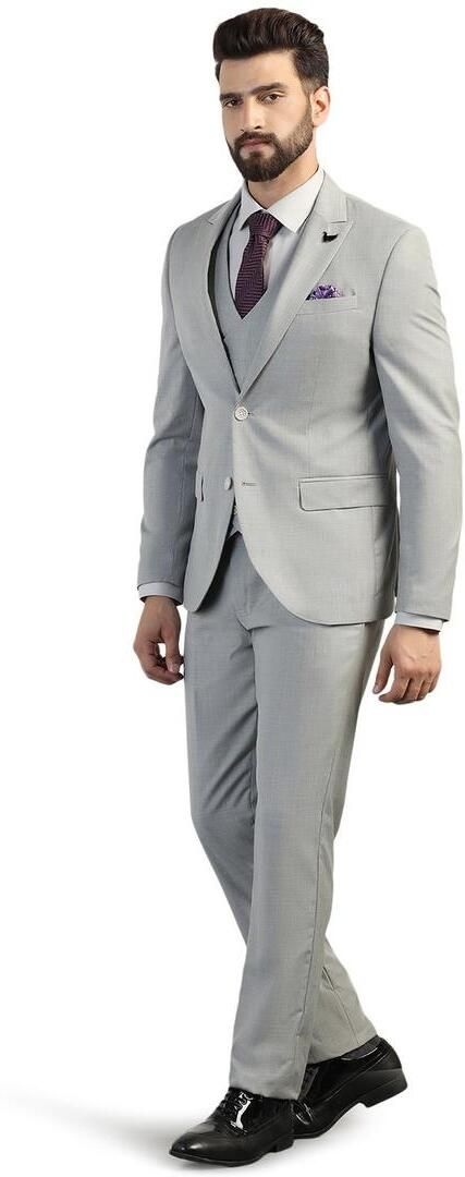 blackberrys Men Fitted Solid Suit-picture-48