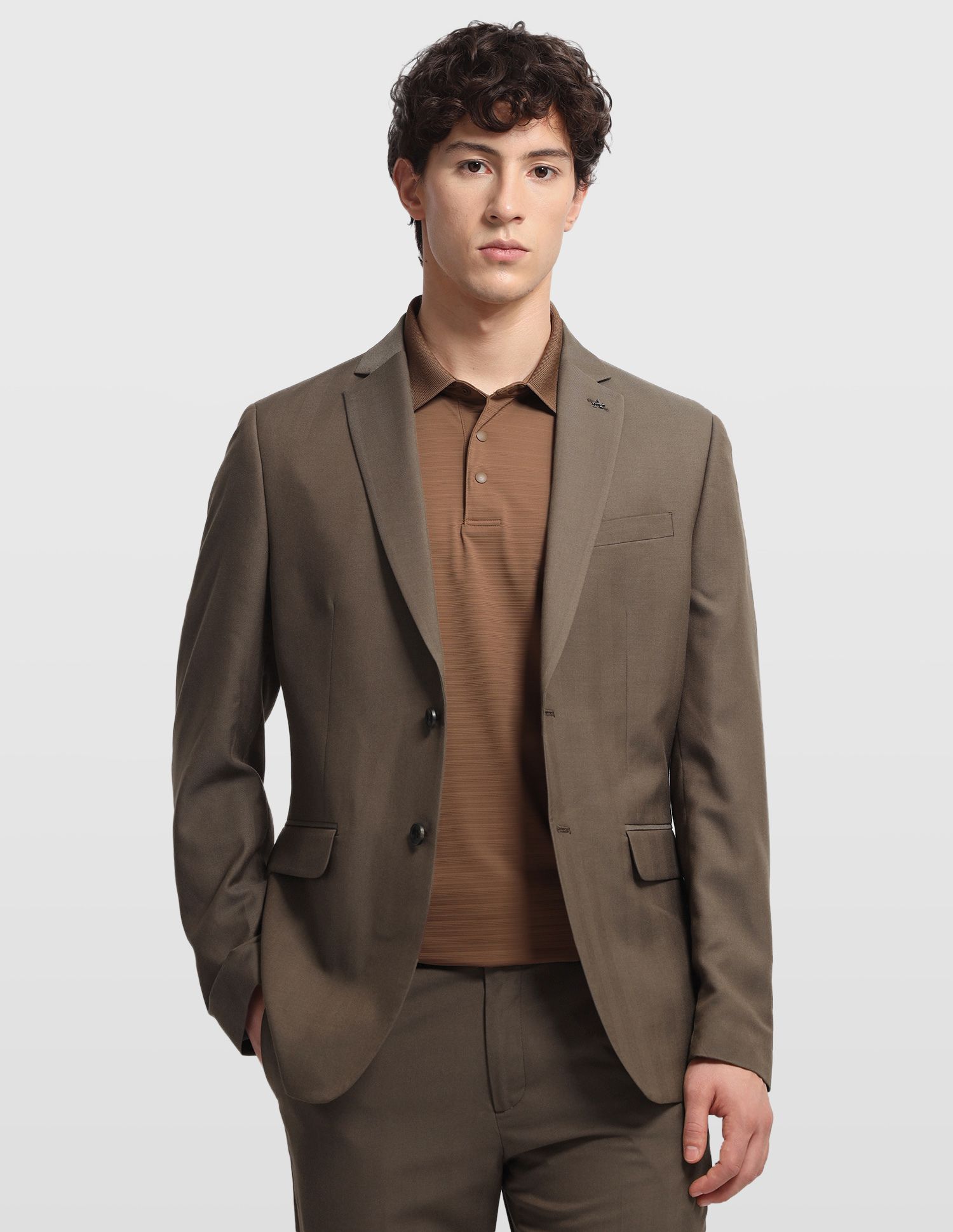 arrow Men Two Piece Solid Suit-picture-27