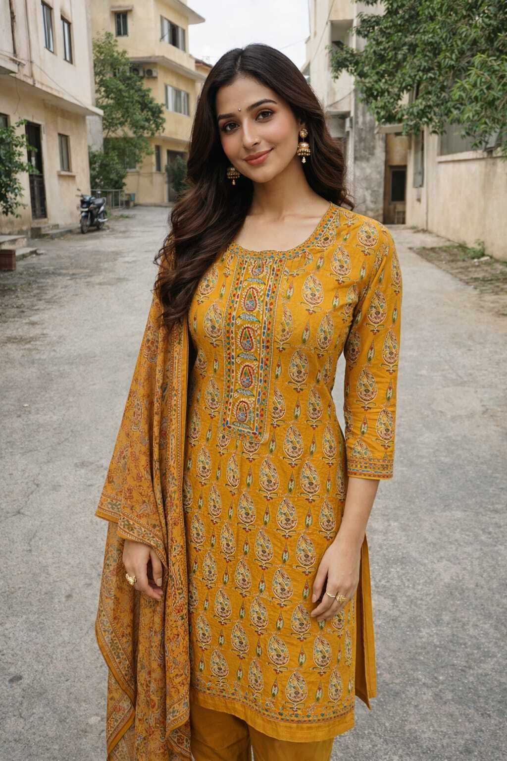 Women Cotton Suit Printed Suit