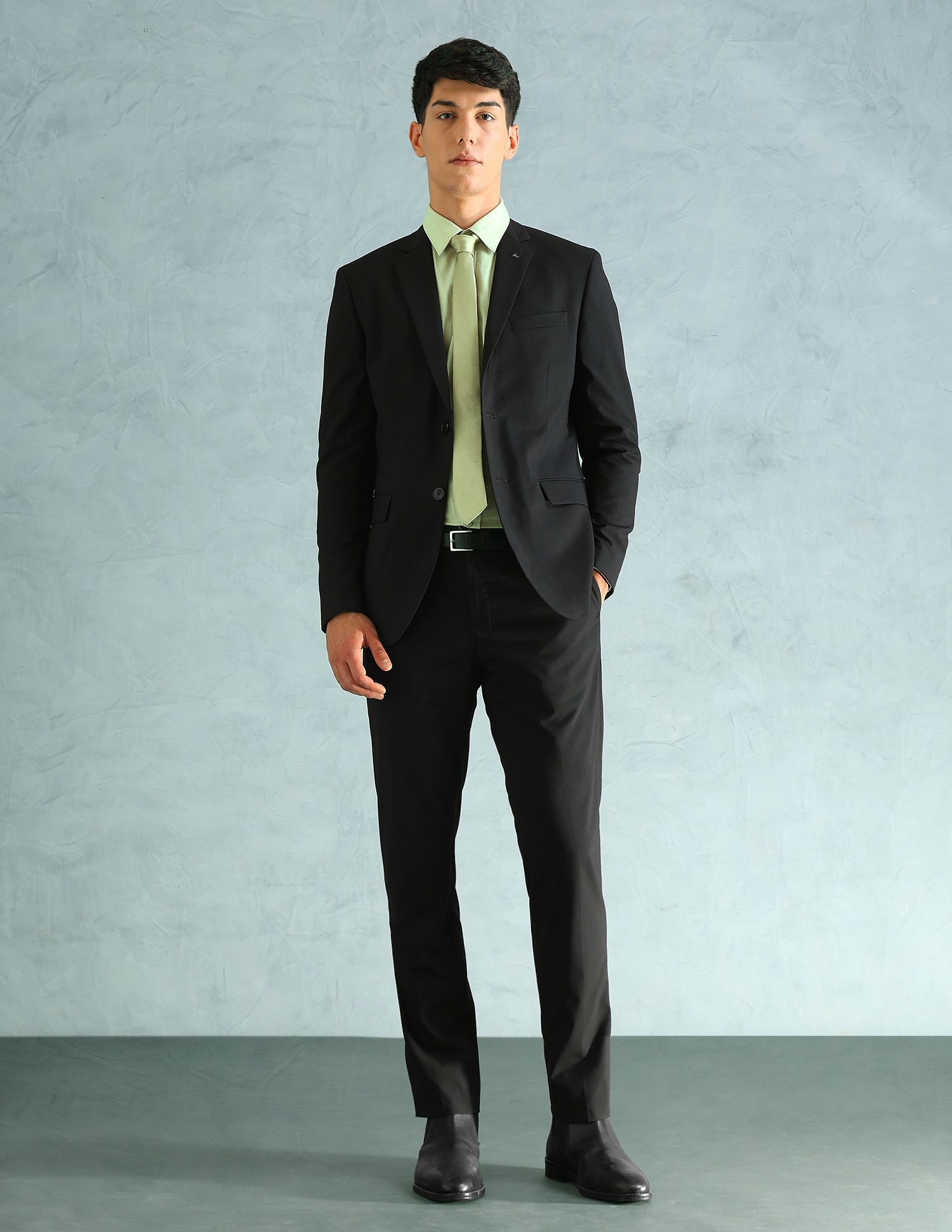 arrow Men 2-piece Solid Suit-picture-18