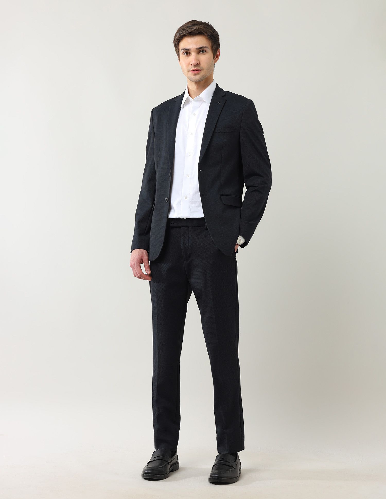 arrow Men 2-piece Solid Suit-picture-19
