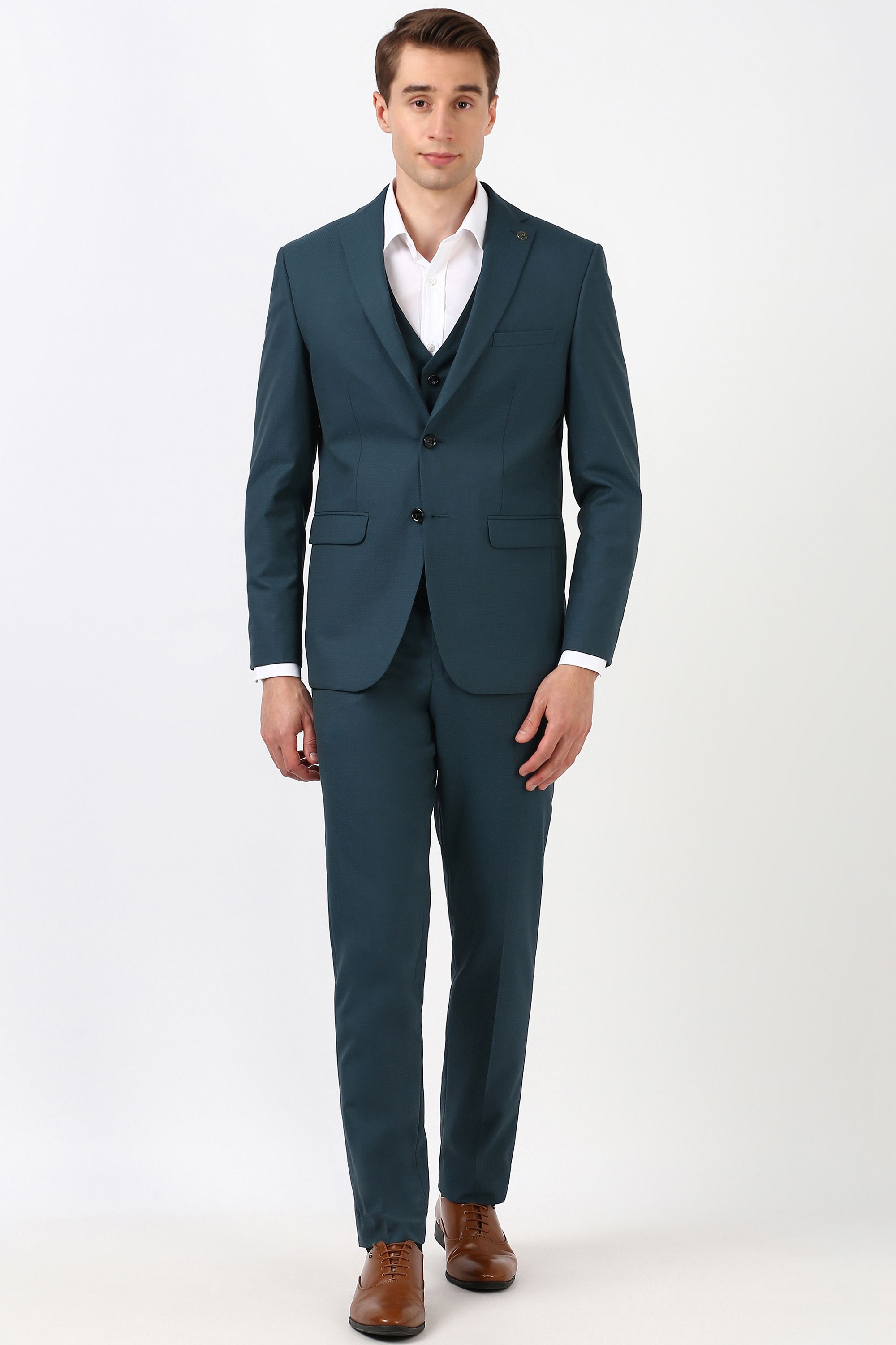 peter england Men Suits Solid Suit-picture-36