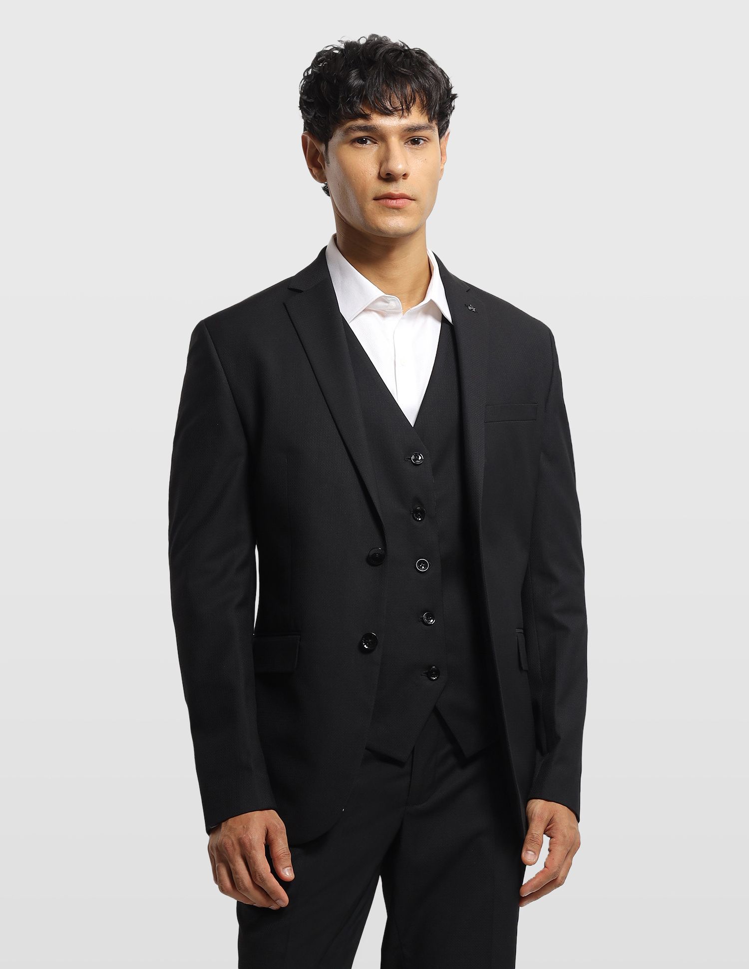 arrow Men Formal Wear Self Design Suit-picture-16