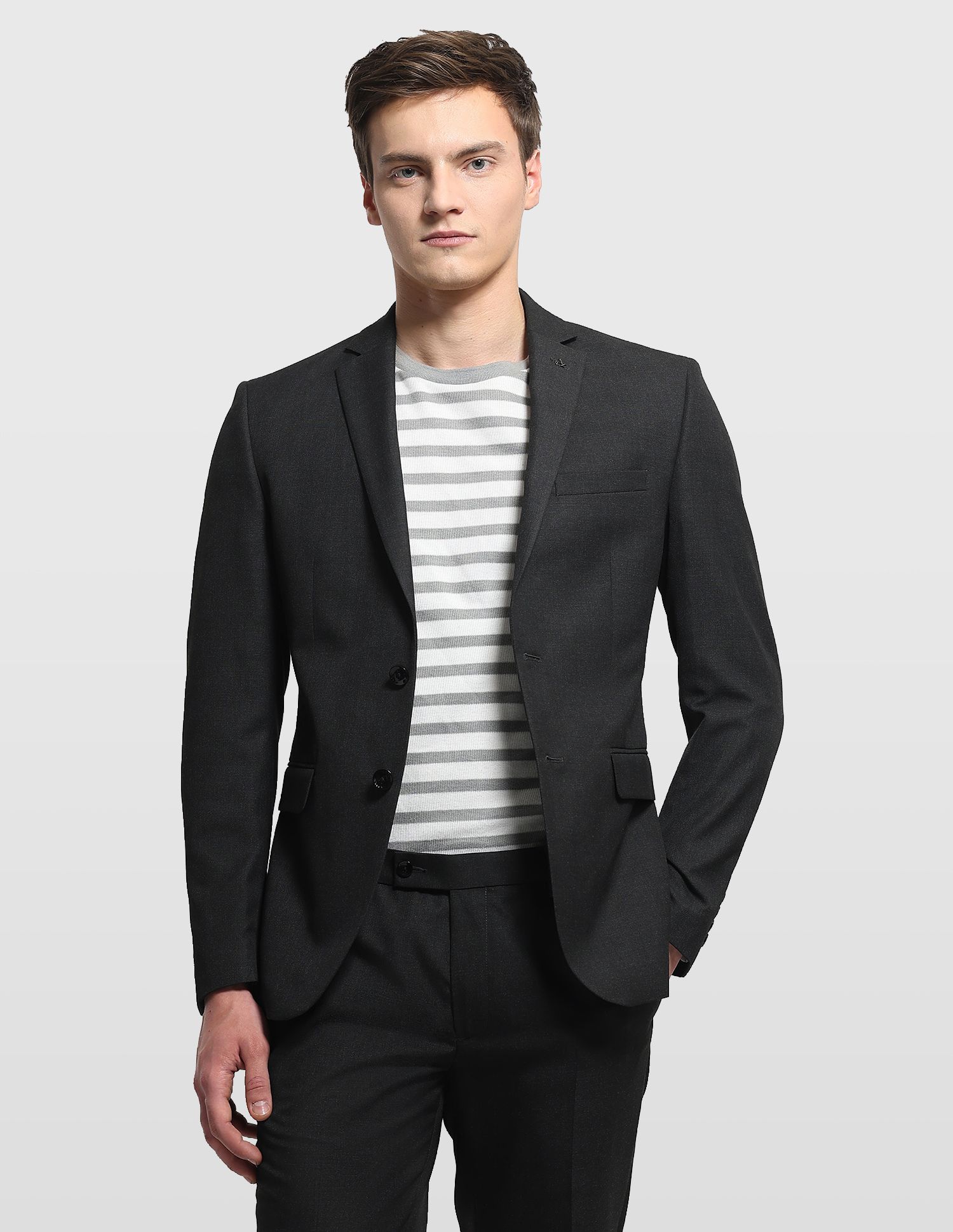 arrow Men Two Piece Self Design Suit-picture-20
