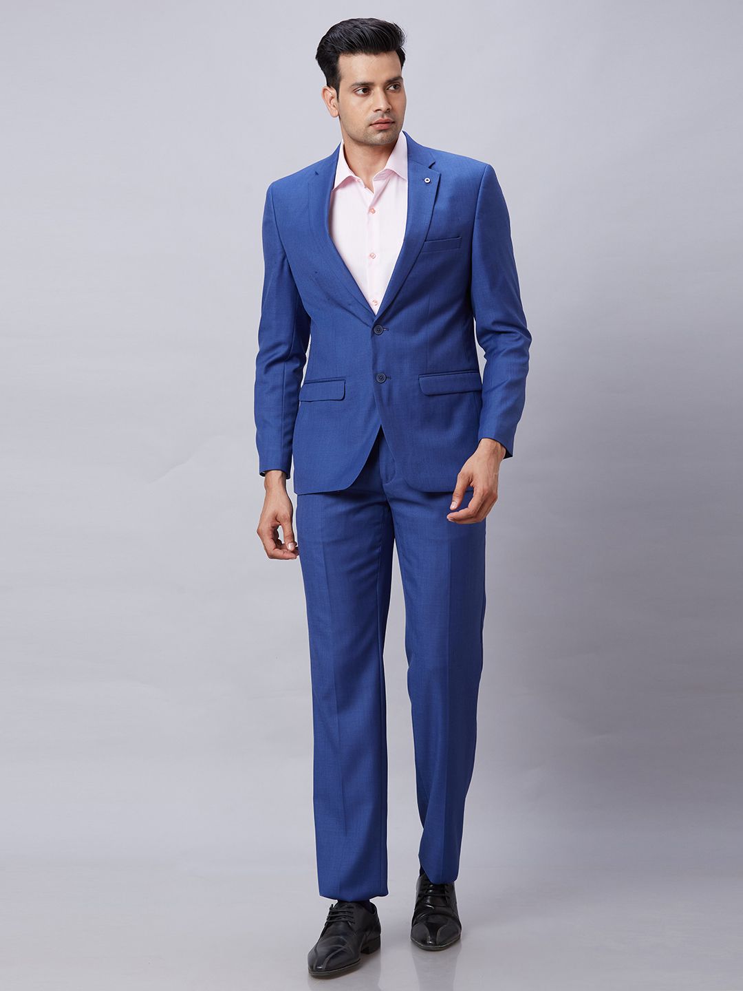 raymond Men SB 2BTN NOTCH LPL SUIT-2PCS CNTP FIT Solid Suit-picture-35
