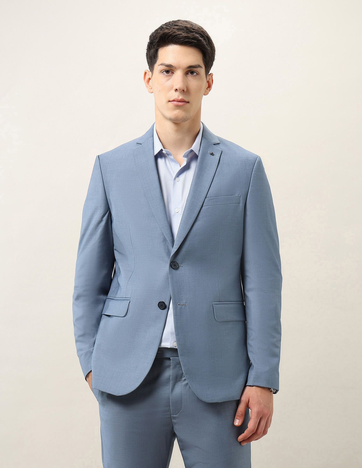 arrow Men 2-piece Self Design Suit-picture-36