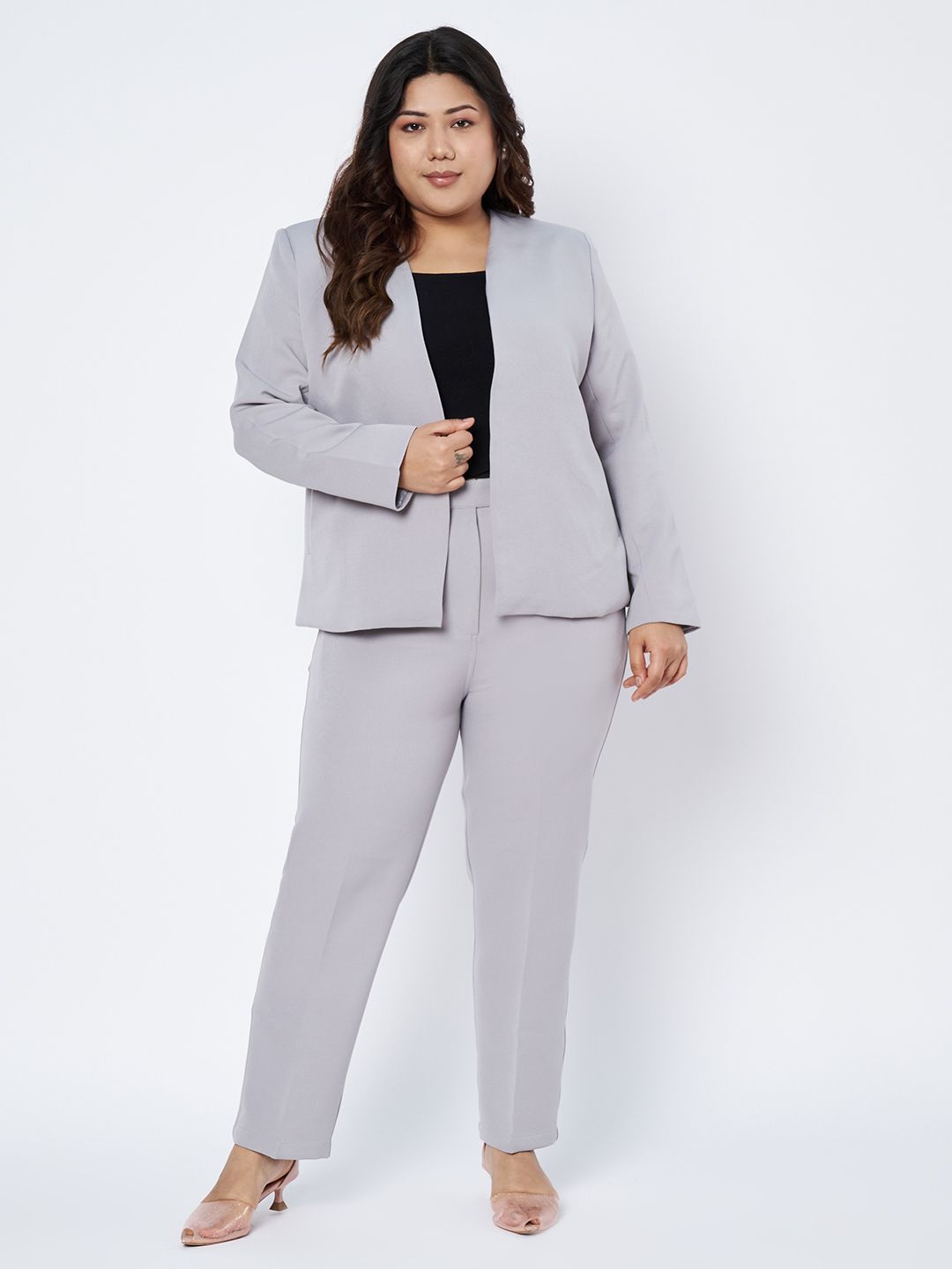 Women Formal Suit Solid Suit