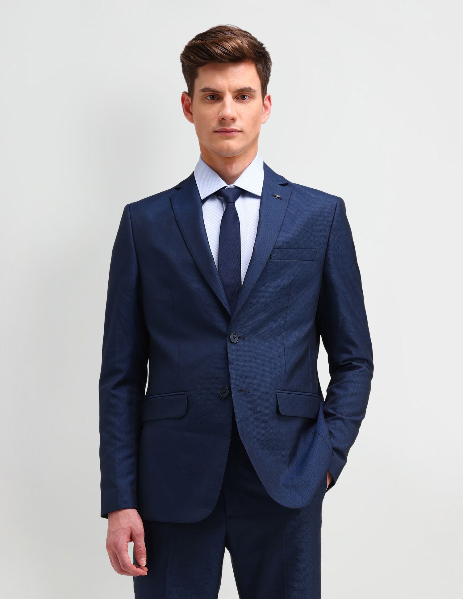 arrow Men 2-piece Self Design Suit-picture-39