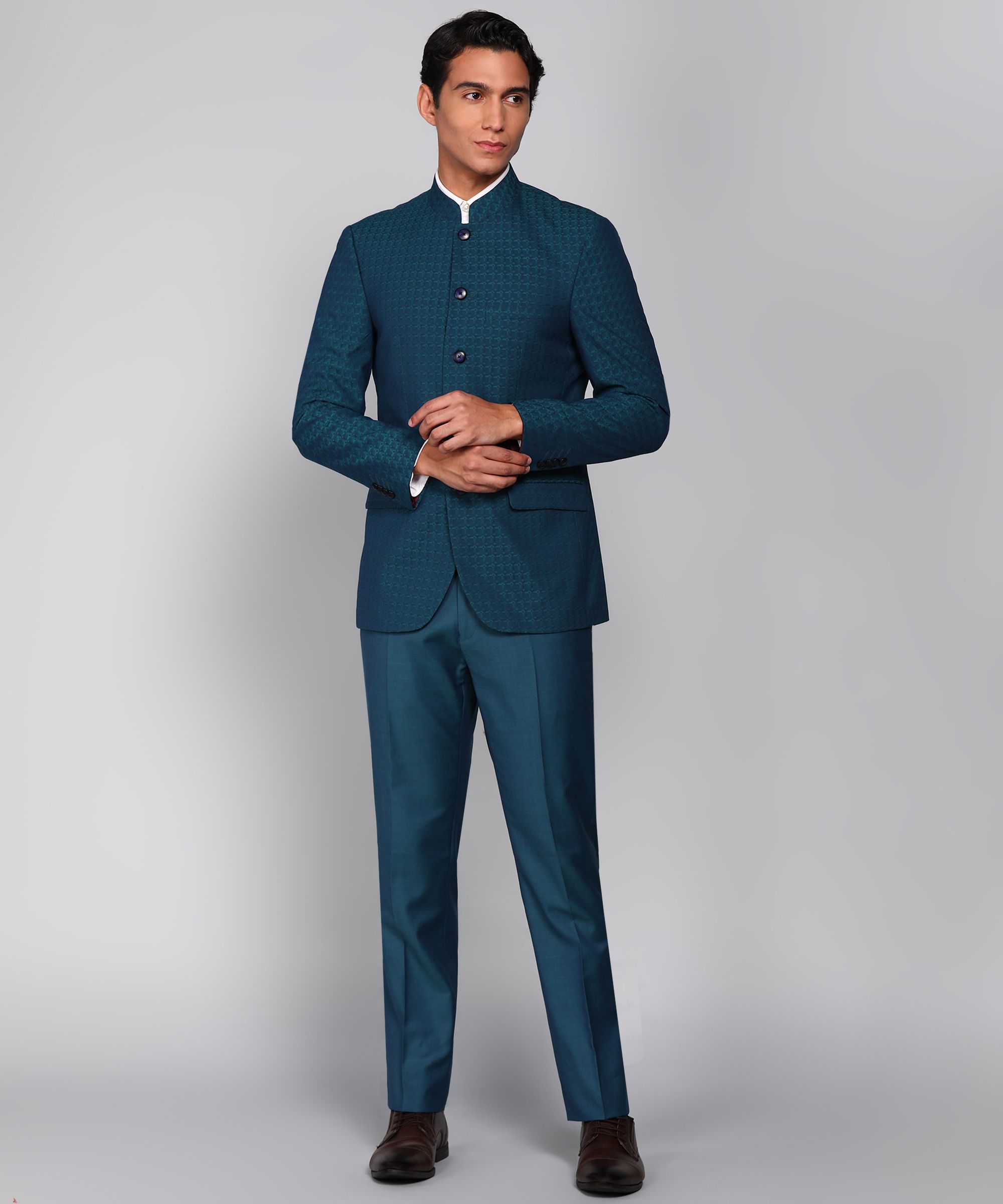 raymond Men 2 PC Suit Self Design Suit-picture-15