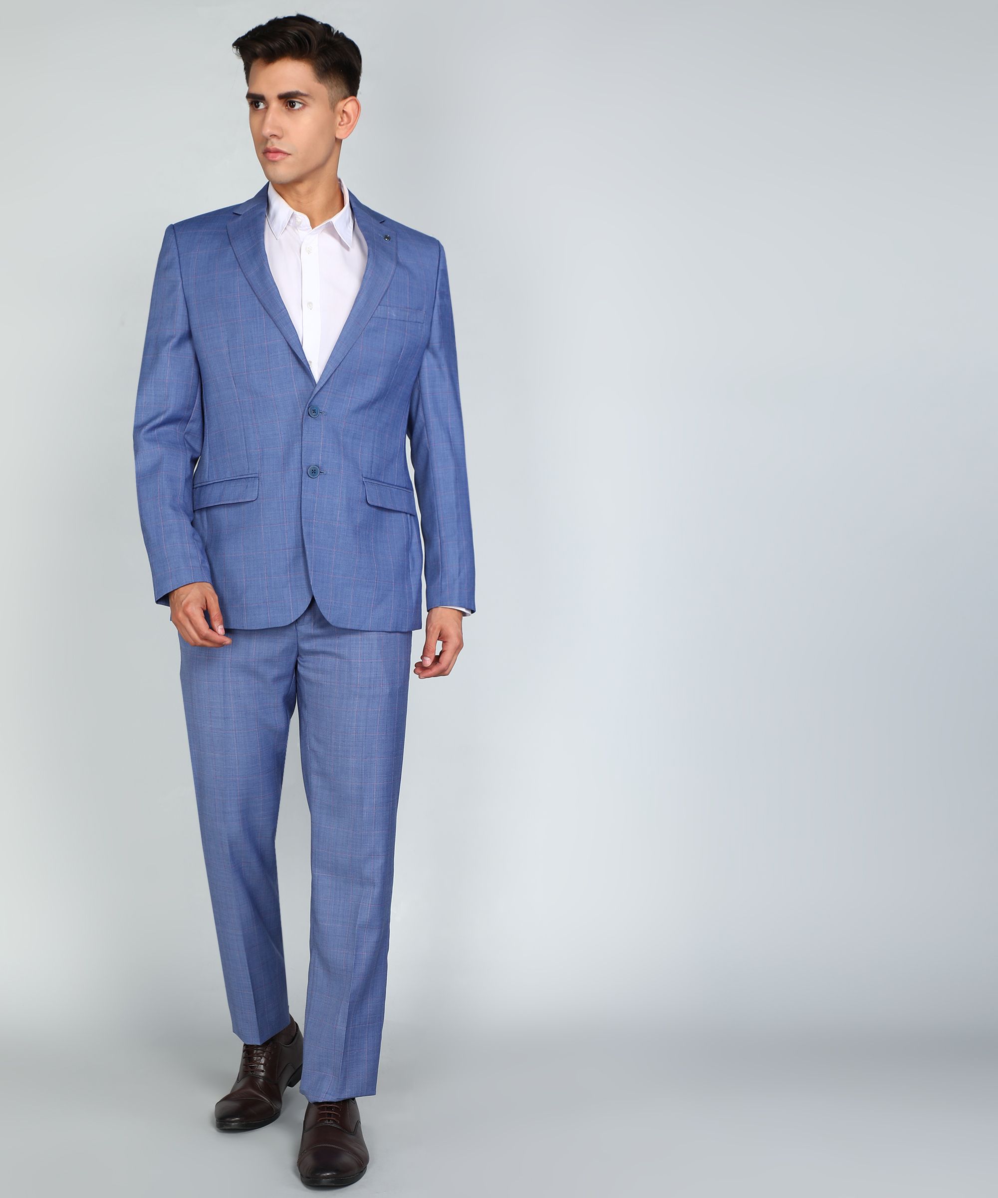 raymond Men 2 PC Suit Checkered Suit-picture-29