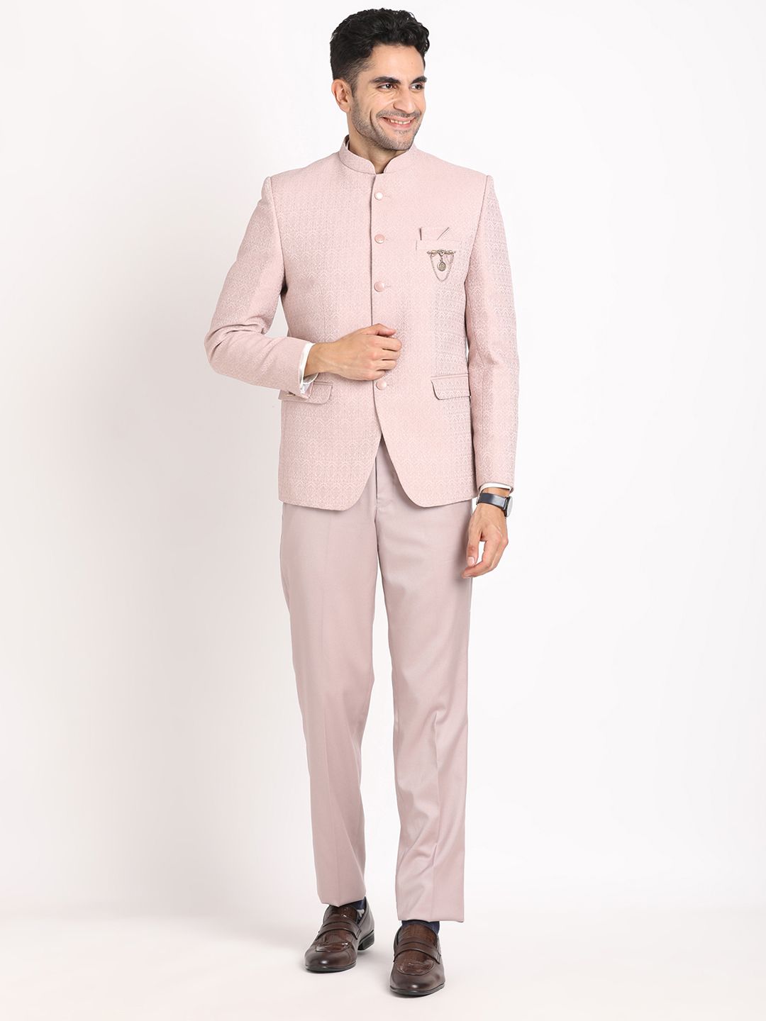 turtle Men 2 Piece Suit Self Design Suit-picture-22