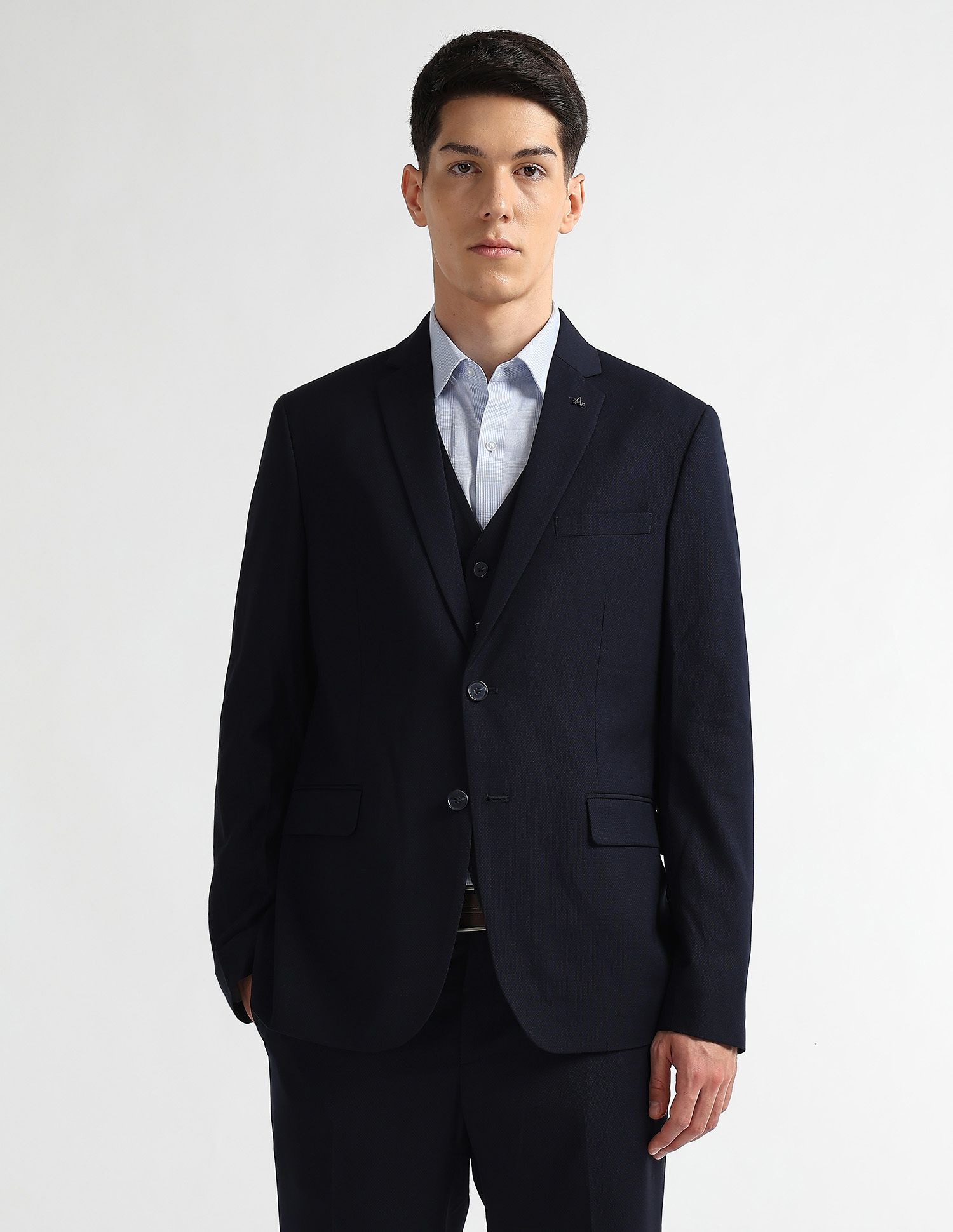 arrow Men 3-piece Self Design Suit-picture-12