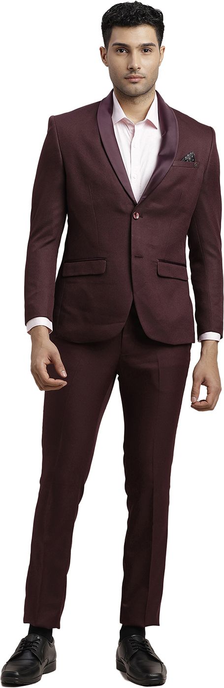 turtle Men Two Piece Self Design Suit-picture-18