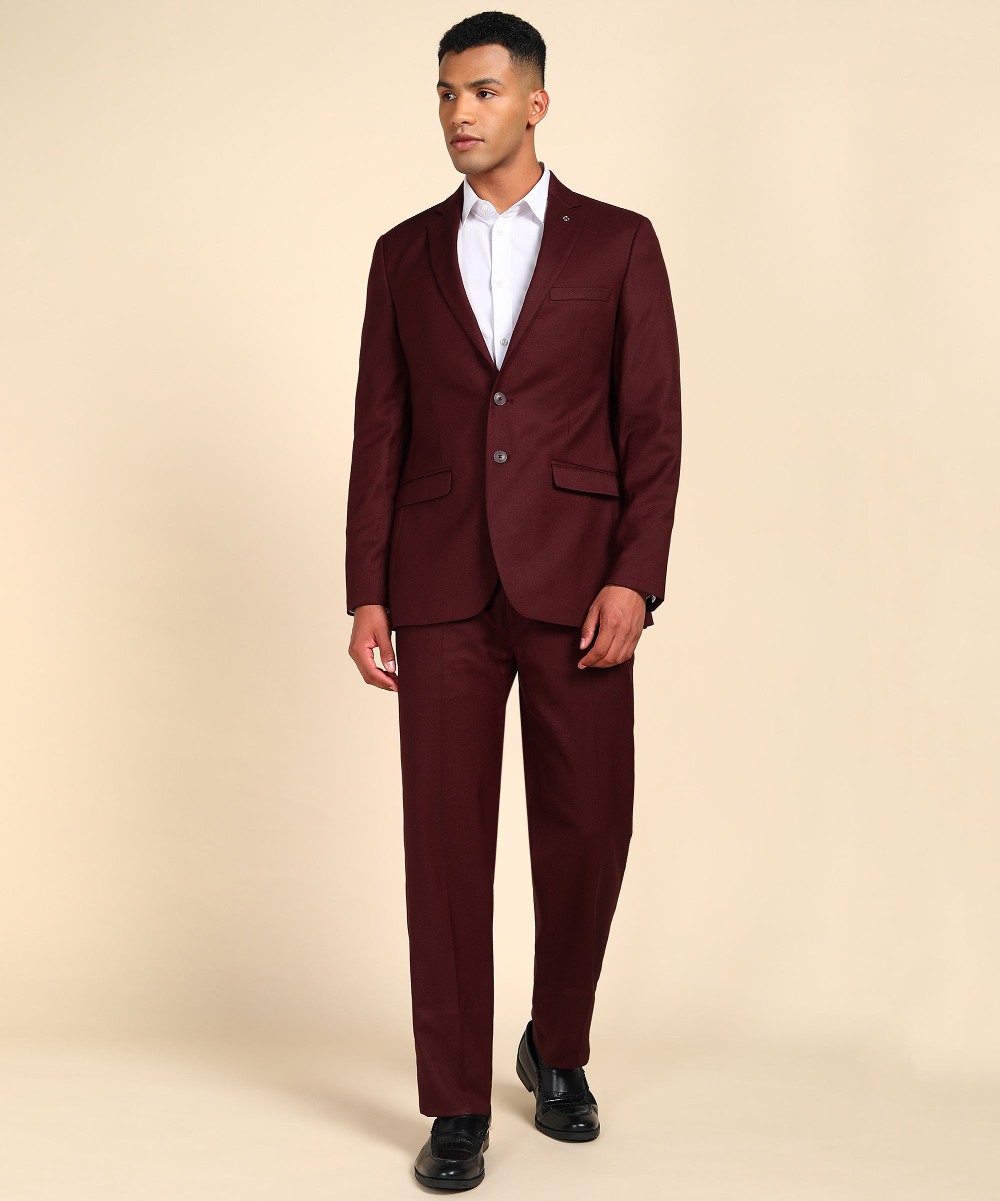 raymond Men SB 2BTN NOTCH LPL SUIT-2PCS CNTP FIT Self Design Suit-picture-40