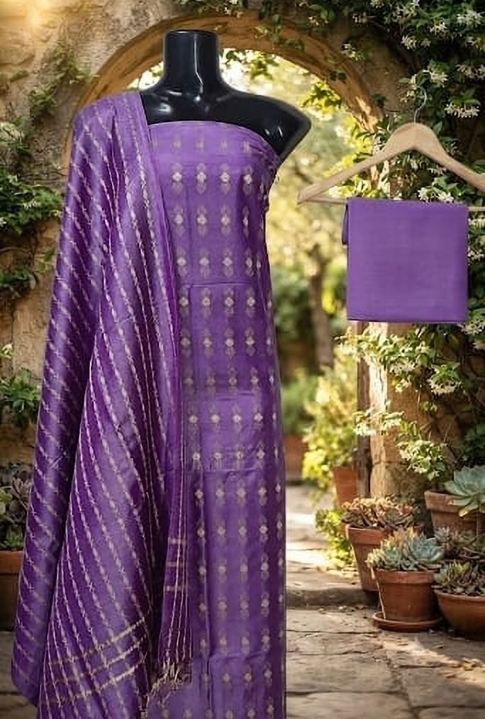 gulethinic Women Top bottom with dupatta Woven Suit-picture-29