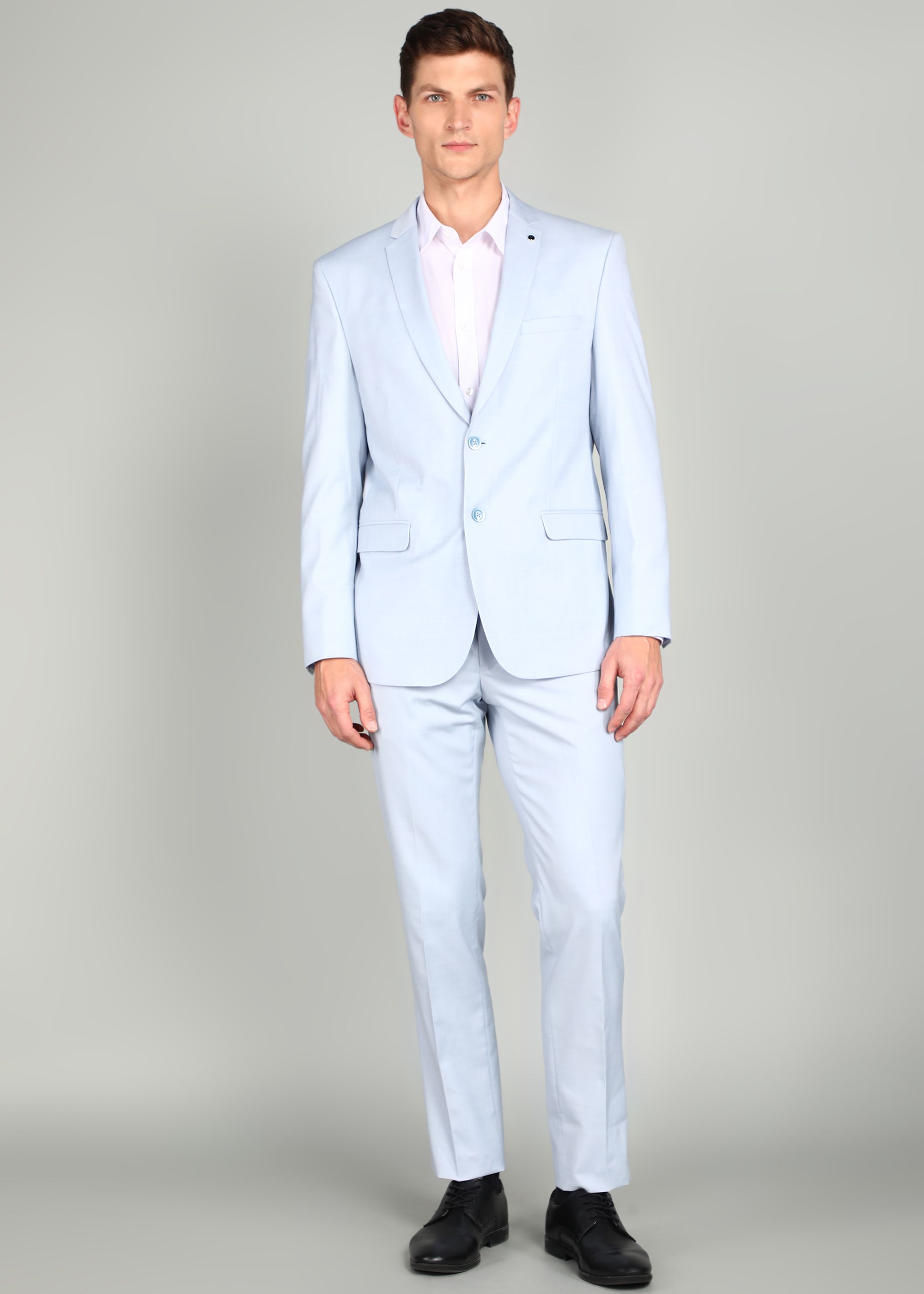 van heusen Men Suit Textured Suit-picture-15