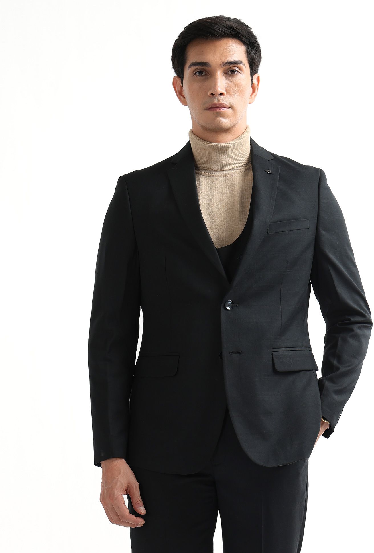arrow Men Formal Wear Checkered Suit-picture-35