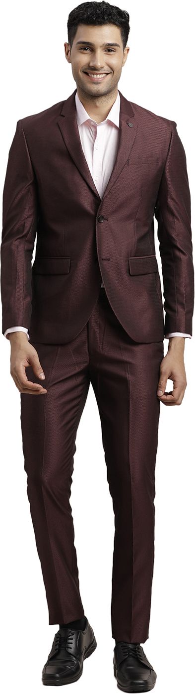 turtle Men Two Piece Self Design Suit-picture-22