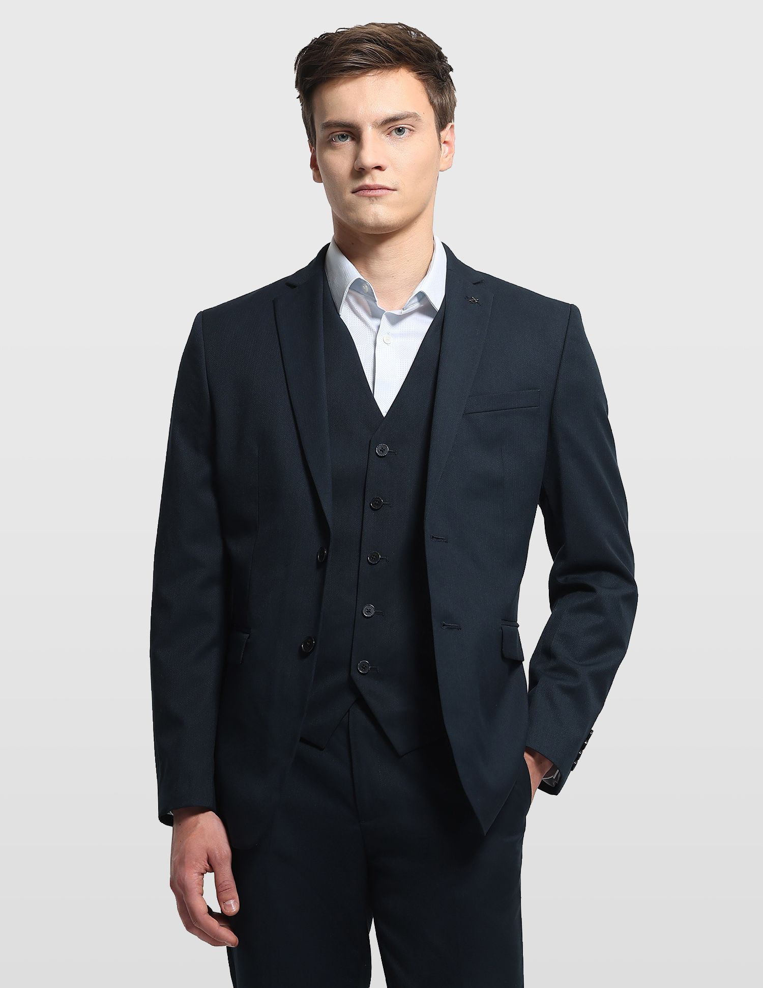 arrow Men Formal Wear Solid Suit-picture-10