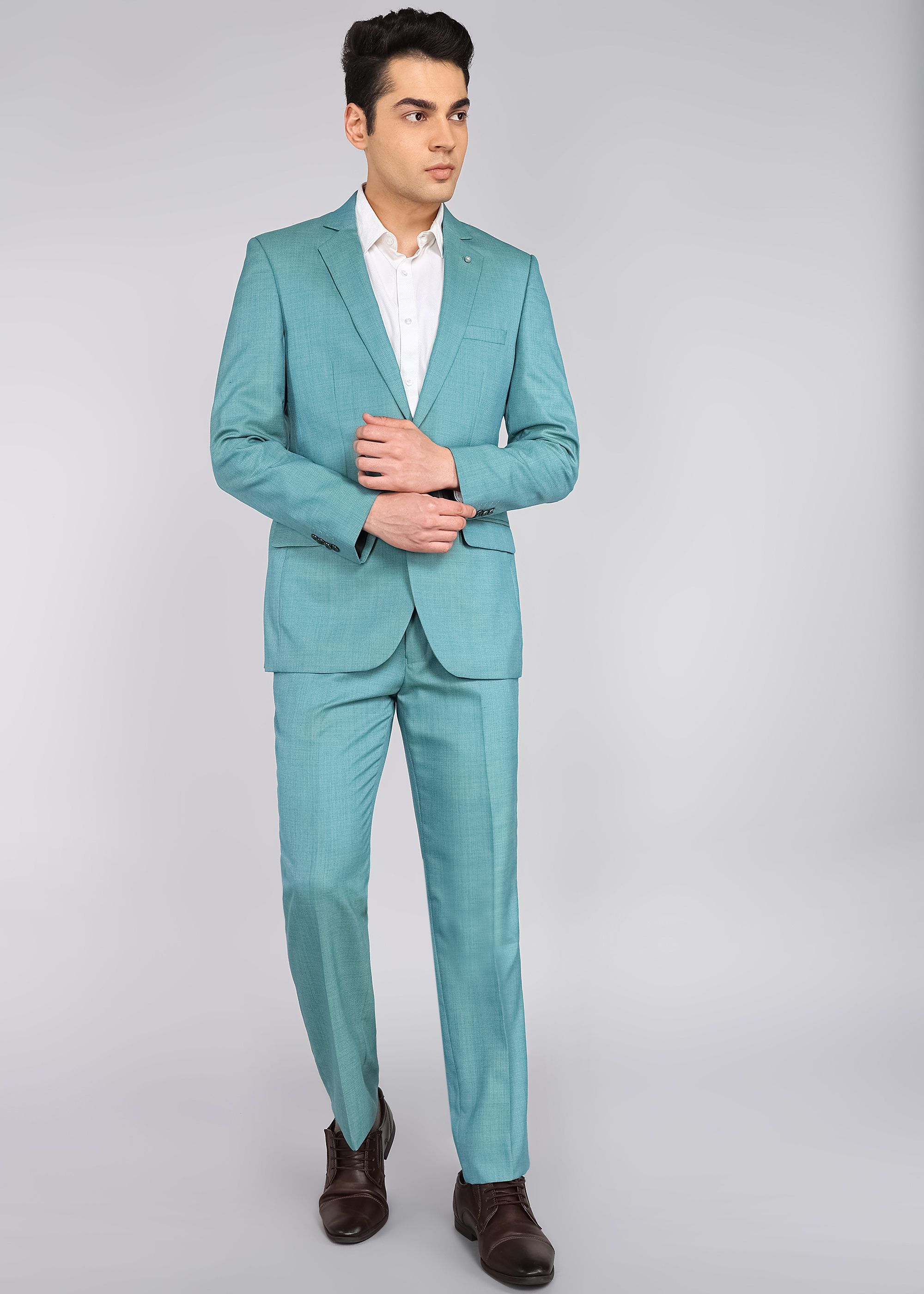 raymond Men 2 PC Suit Solid Suit-picture-29