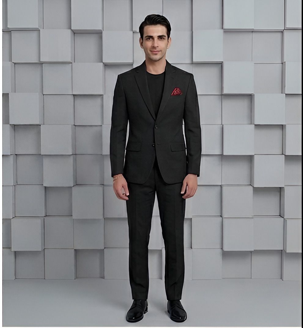 risani Men Causal and Formal Single Breasted Solid Suit-picture-16