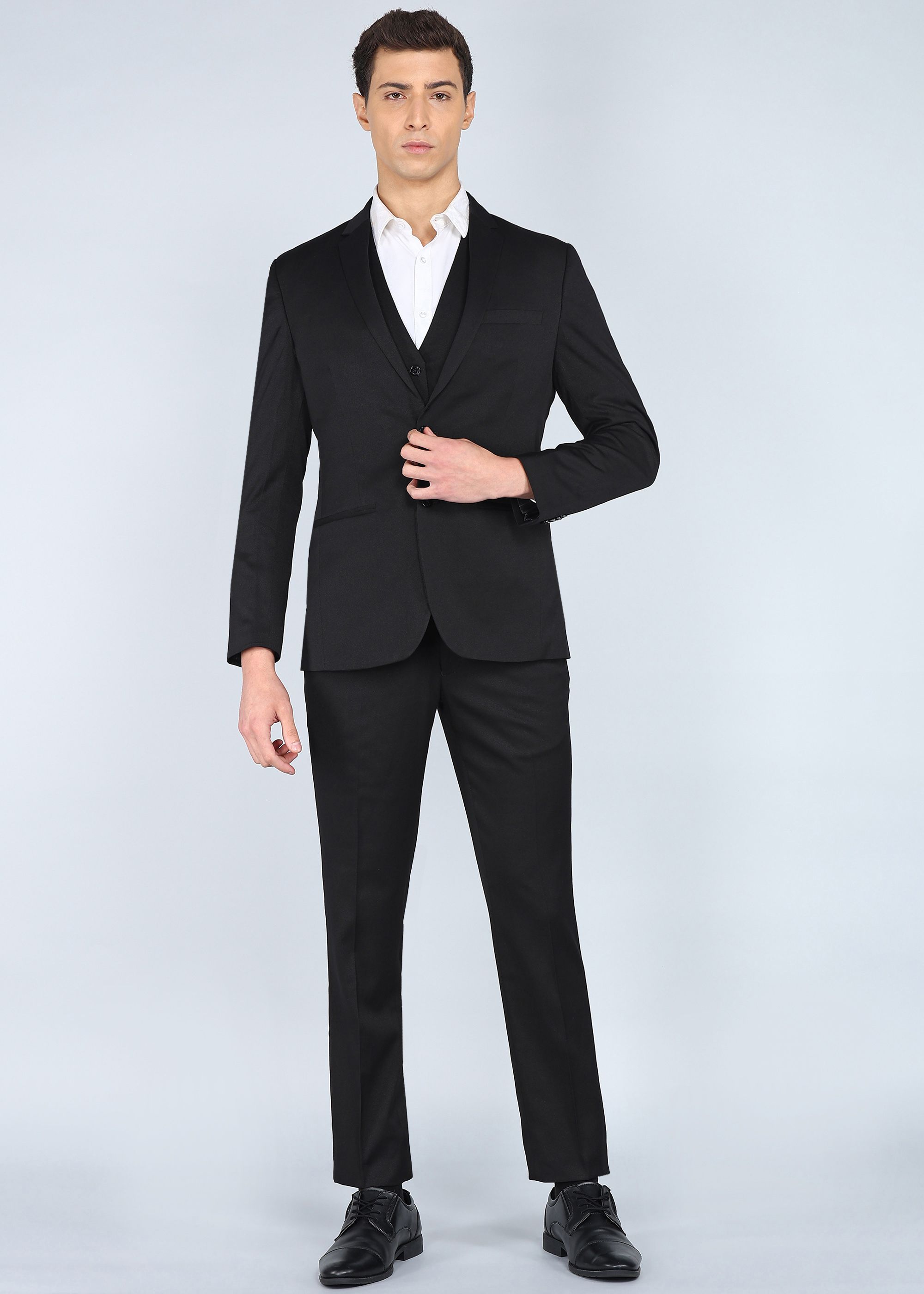 park avenue Men SB2 S.S DETATCHABLE SHAWL 3PC REV W/C. Self Design Suit-picture-26