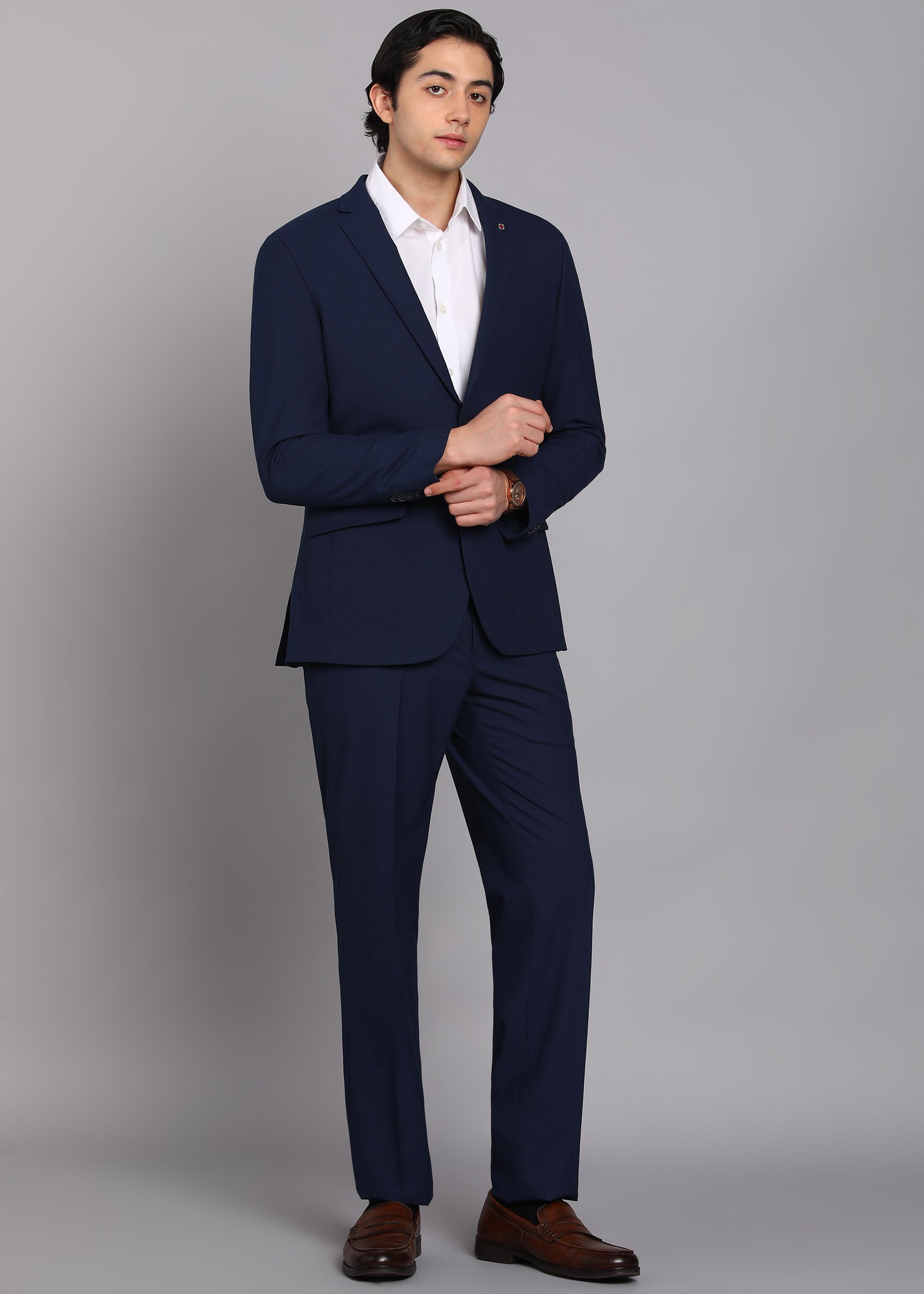 raymond Men 2 Piece Suit Self Design Suit-picture-40