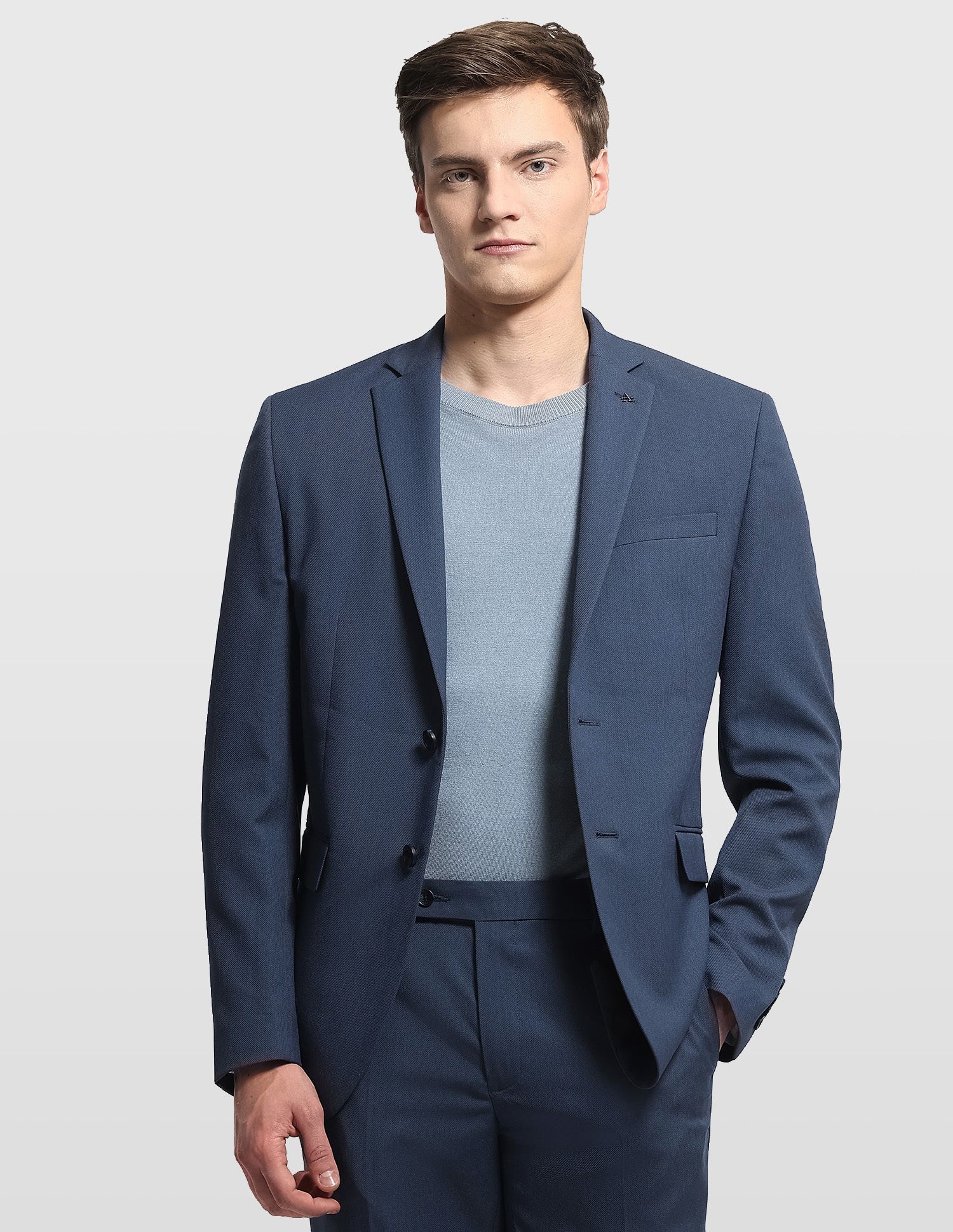 arrow Men Two Piece Self Design Suit-picture-19