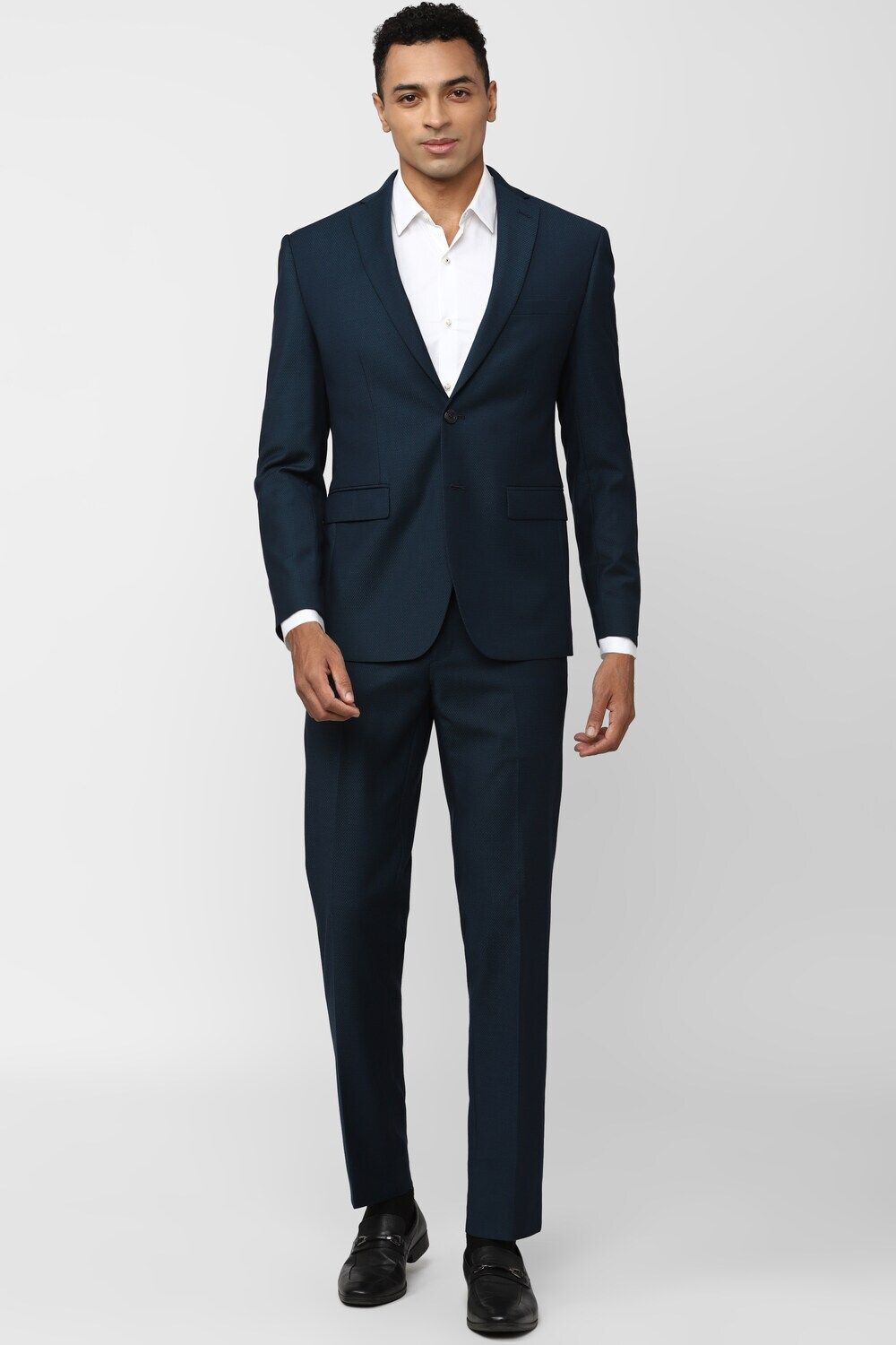 Men Single Breasted - 2 button Solid Suit