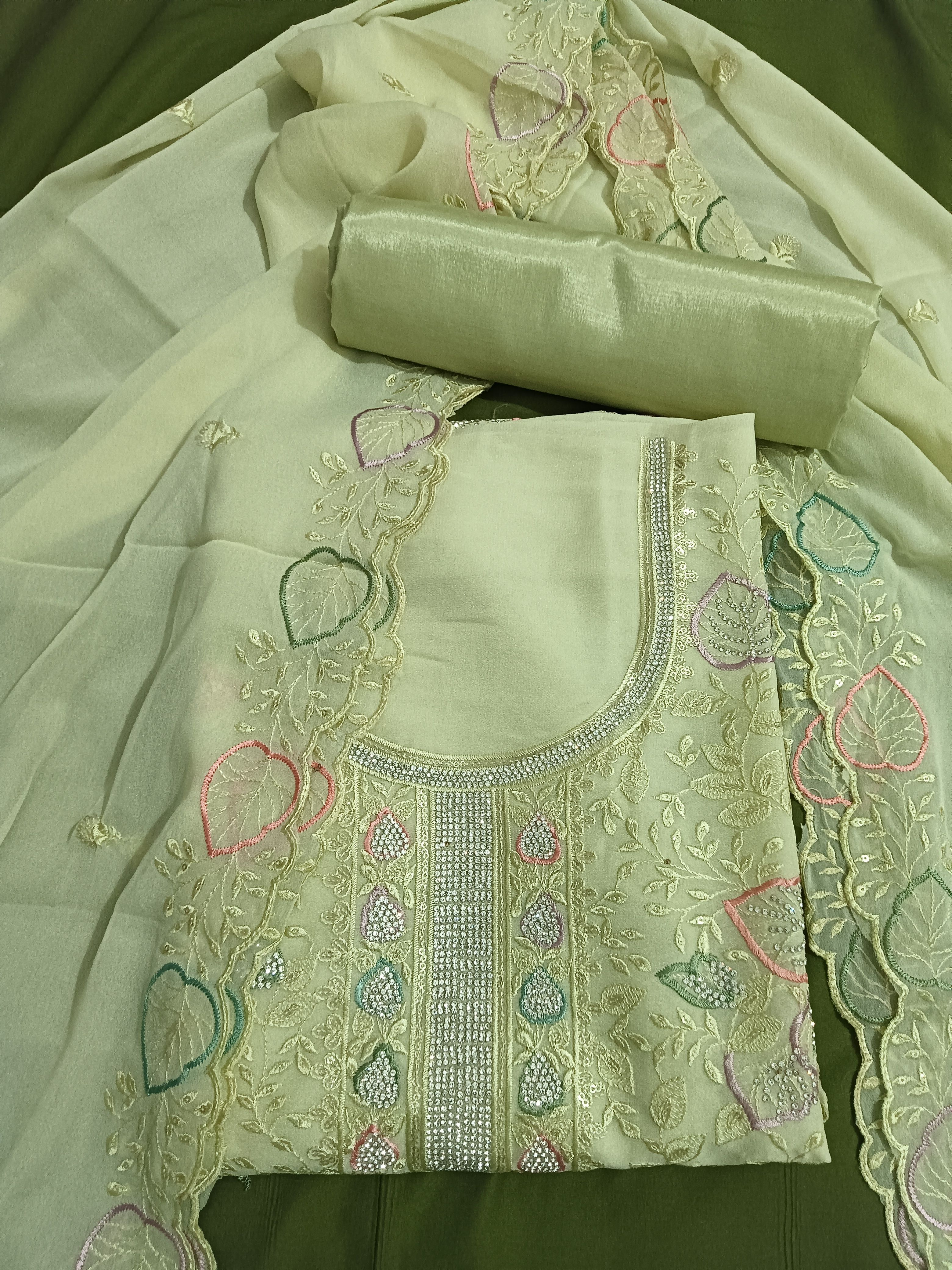 sundari Women al wark suit Embroidered Suit-picture-46