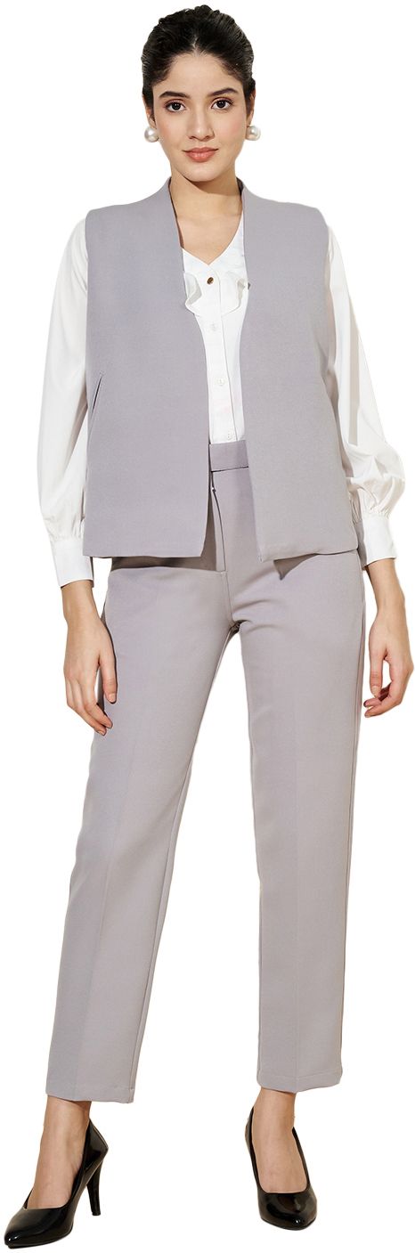 brinns Women 2 Piece Suit Solid Suit-picture-41