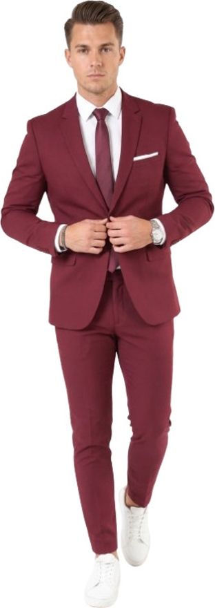 humjoli mens wear Men Slim Fit Single Breasted 2 Piece (Coat and Pant) Solid Suit-picture-14