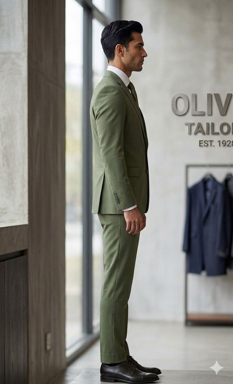 asthetic Men Single Breasted Self Design Suit-picture-35