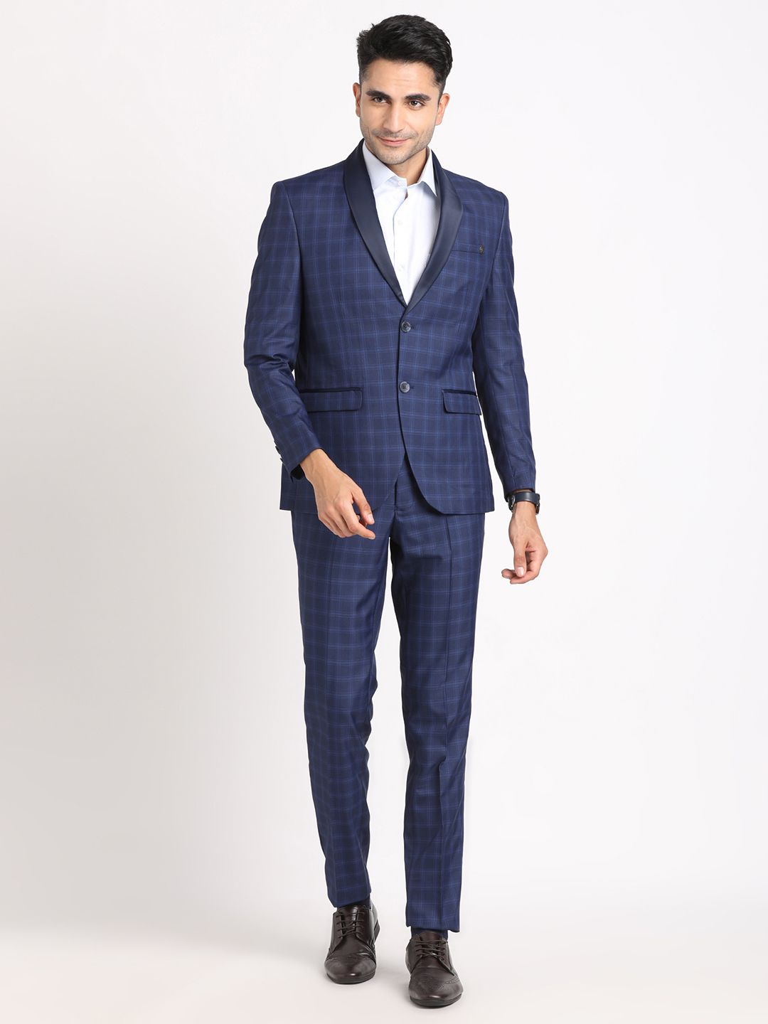 turtle Men 2 Piece Suit Checkered Suit-picture-44