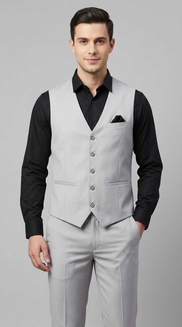 asthetic Men Men Solid Suit-picture-23